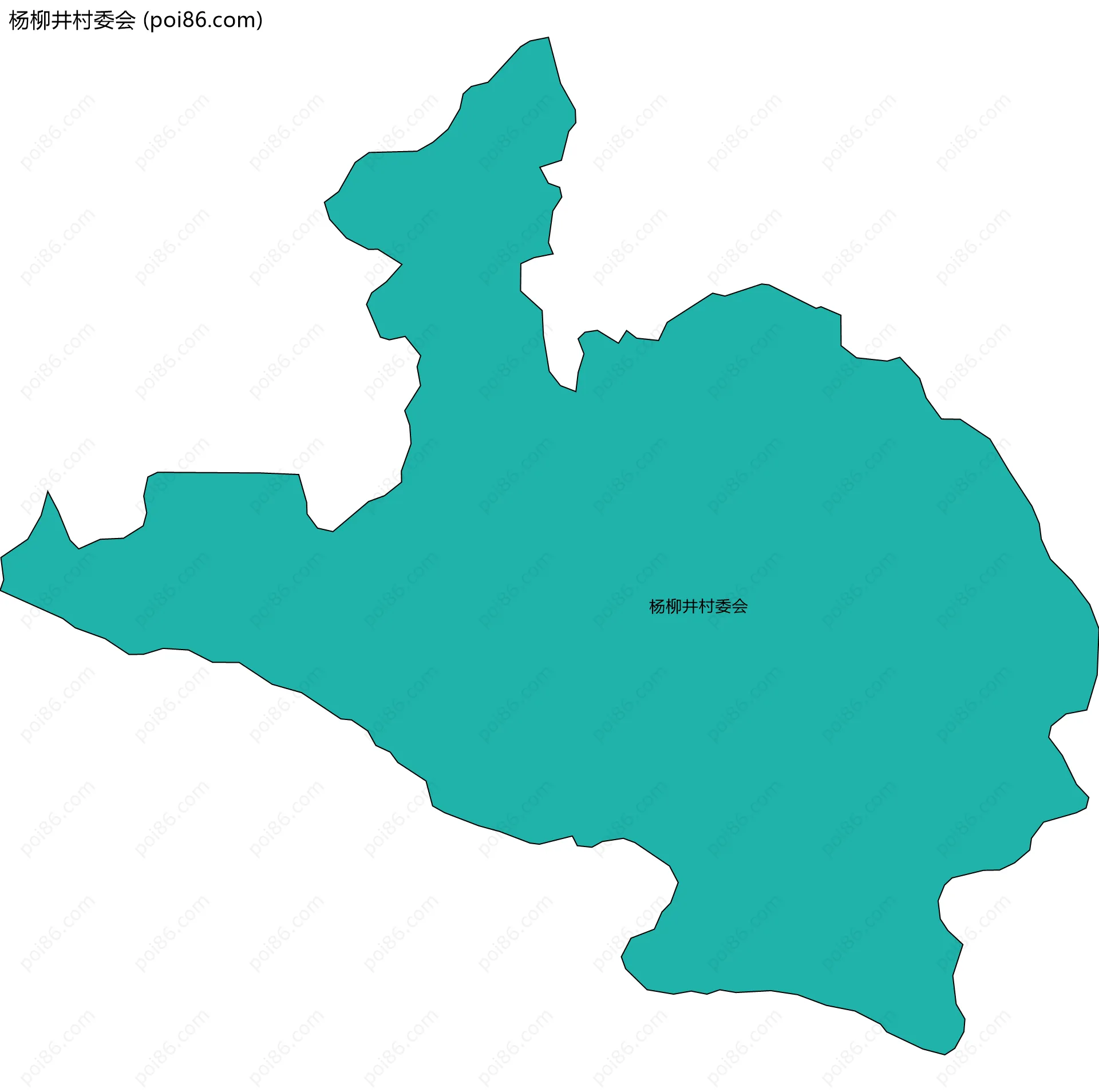 杨柳井村委会边界地图