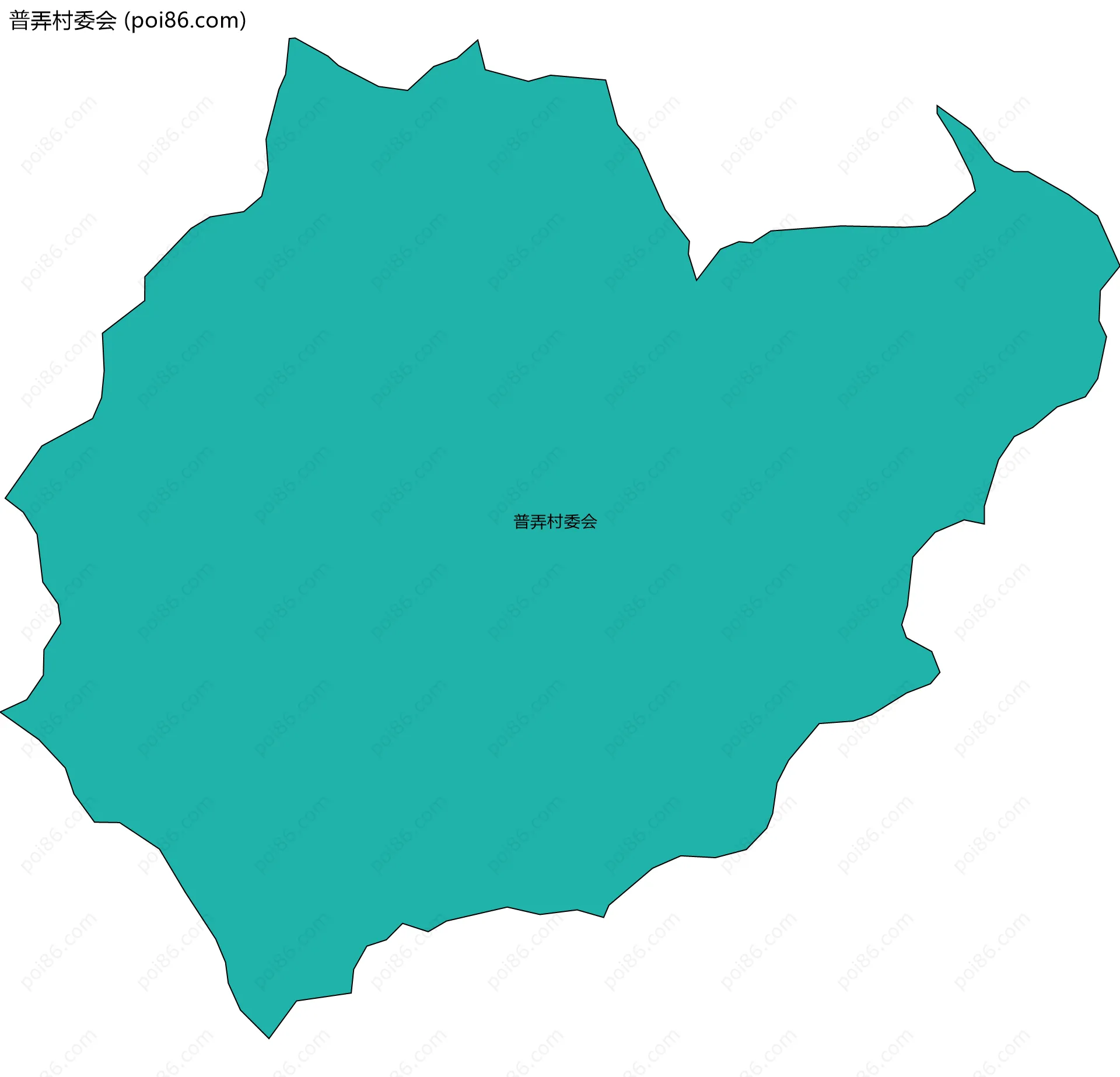 普弄村委会边界地图