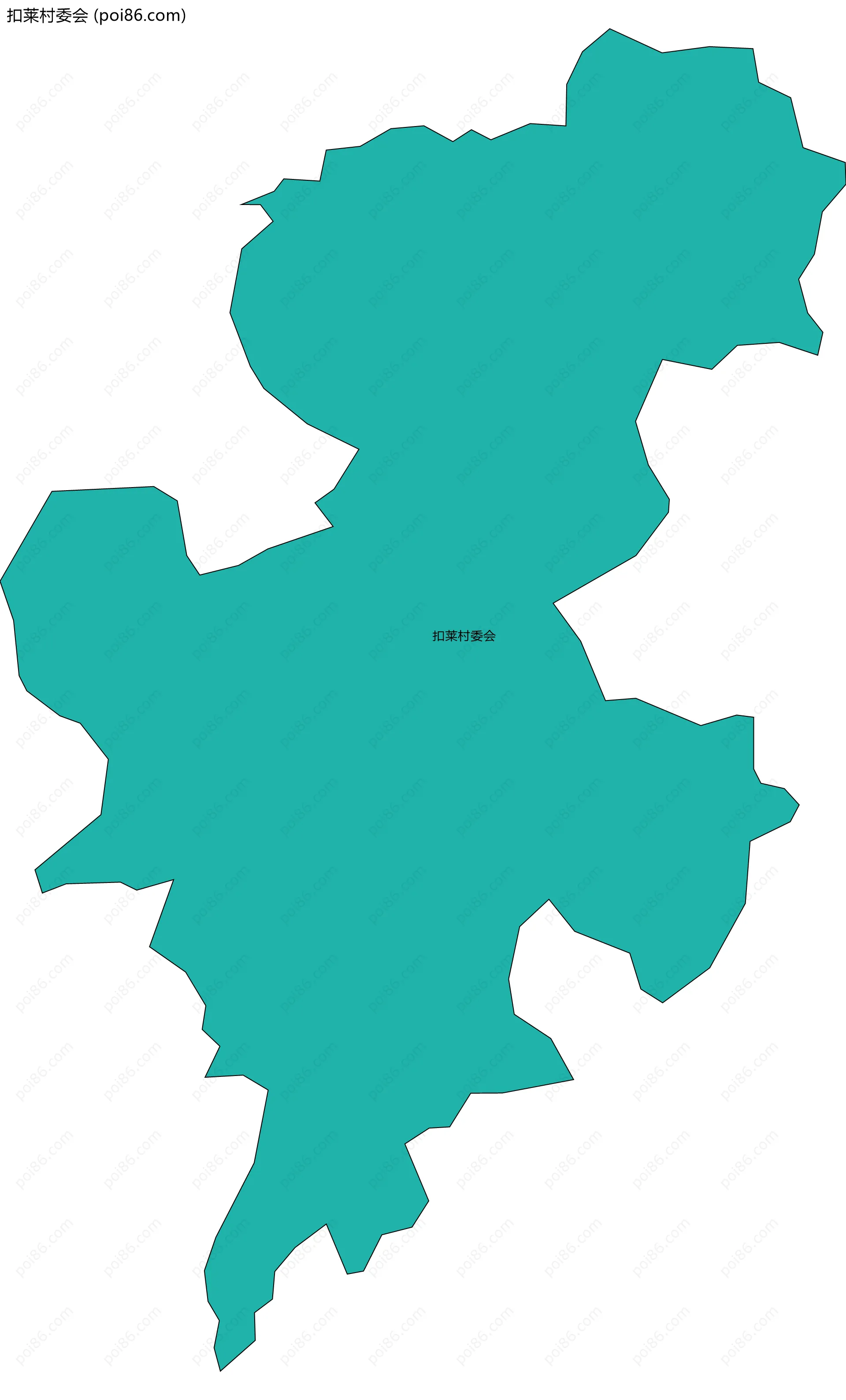 扣莱村委会边界地图