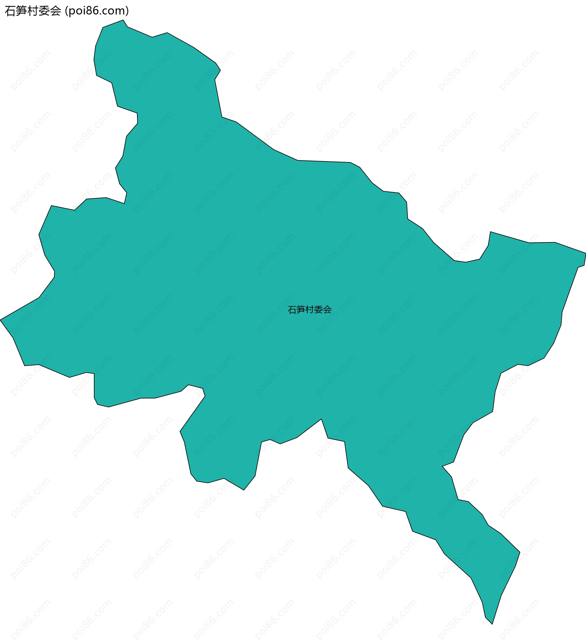 石笋村委会边界地图