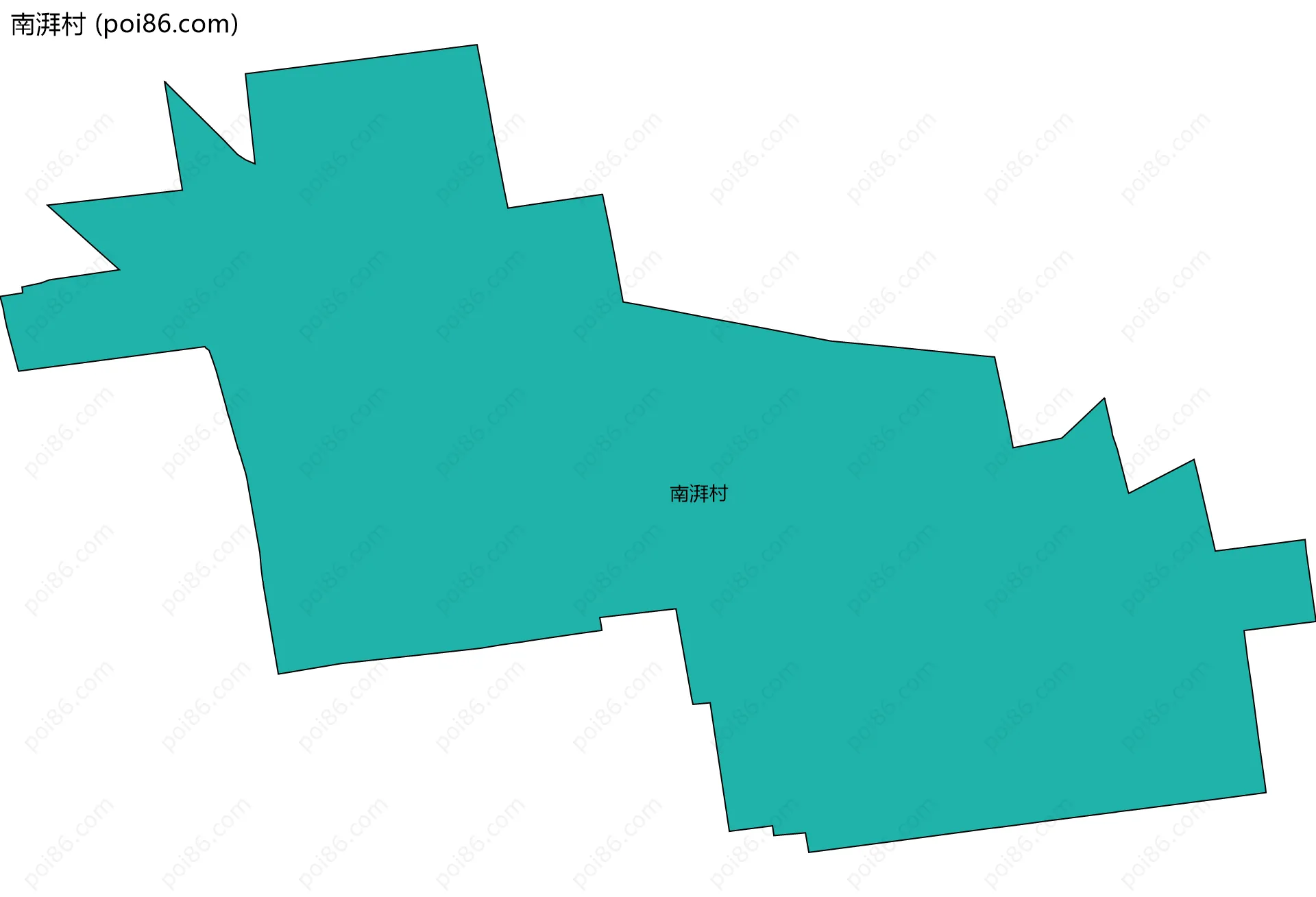 南湃村边界地图