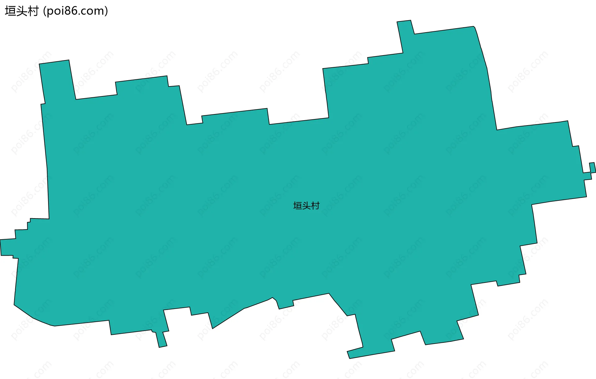 垣头村边界地图