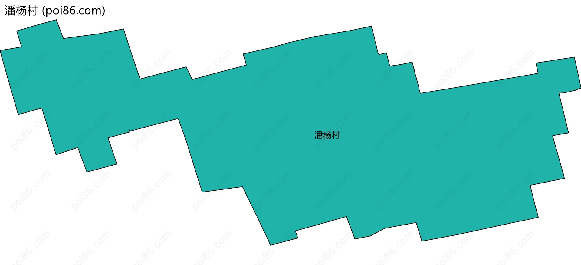 潘杨村边界地图