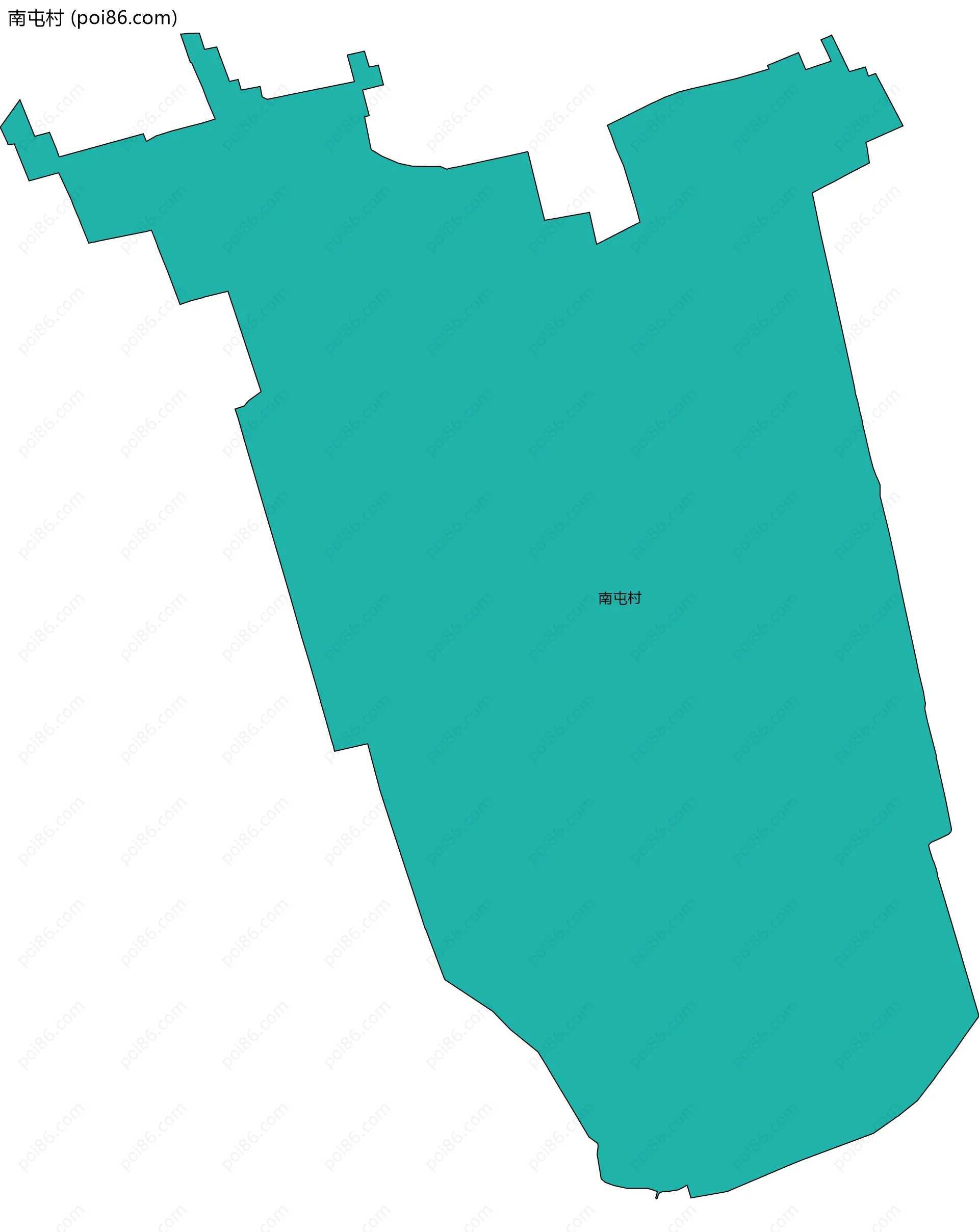 南屯村边界地图