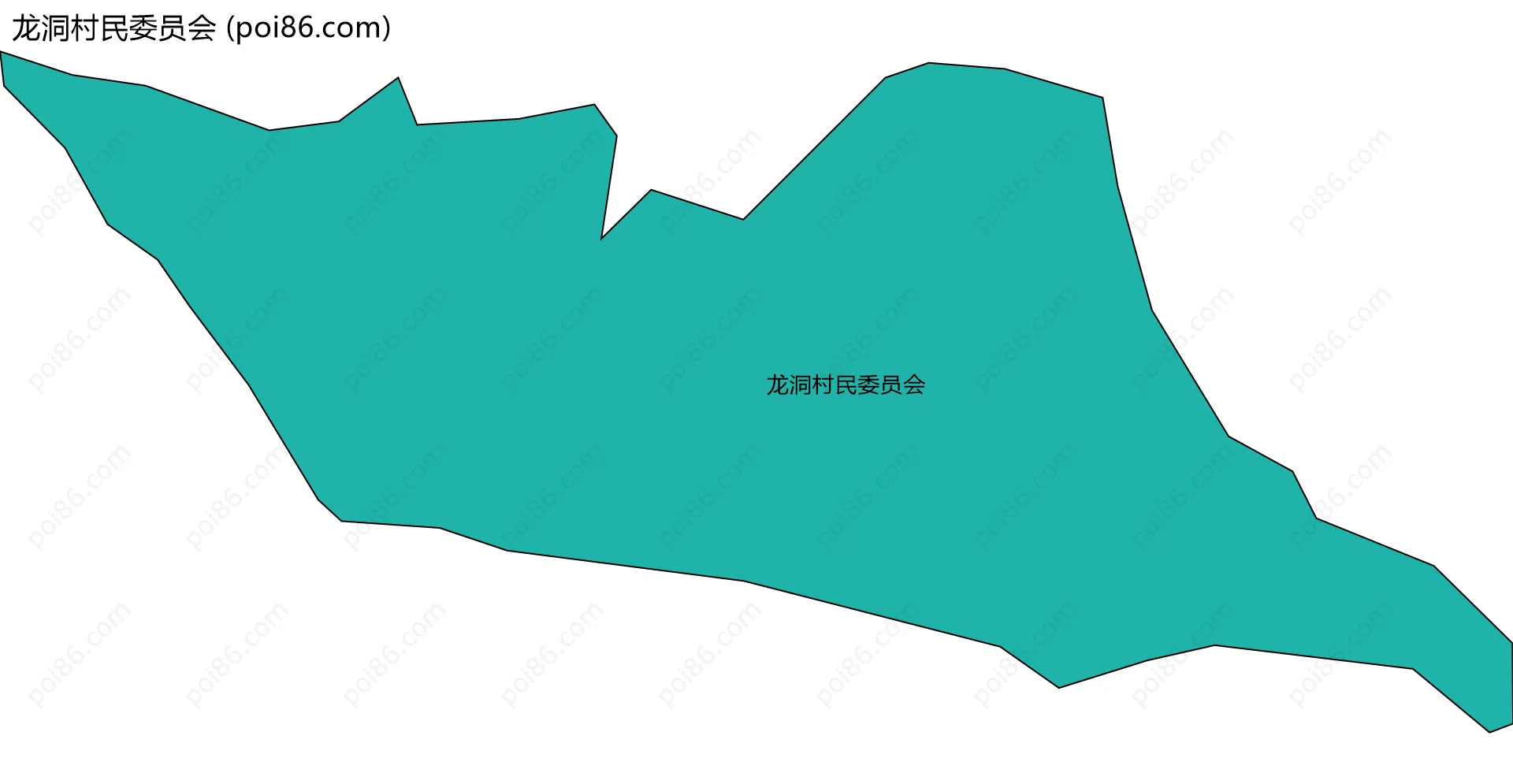 龙洞村民委员会边界地图