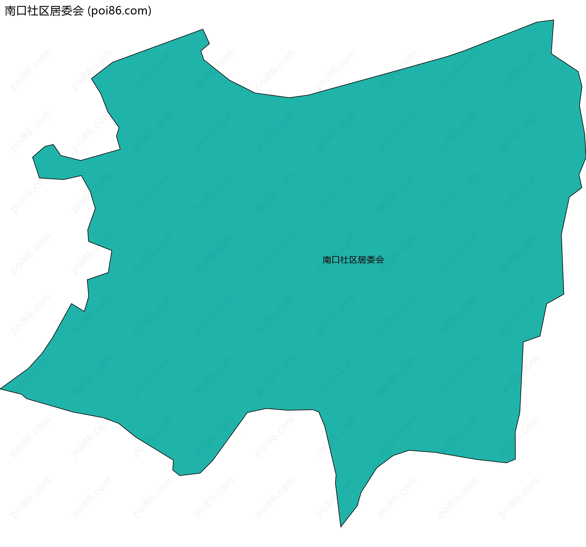 南口社区居委会边界地图