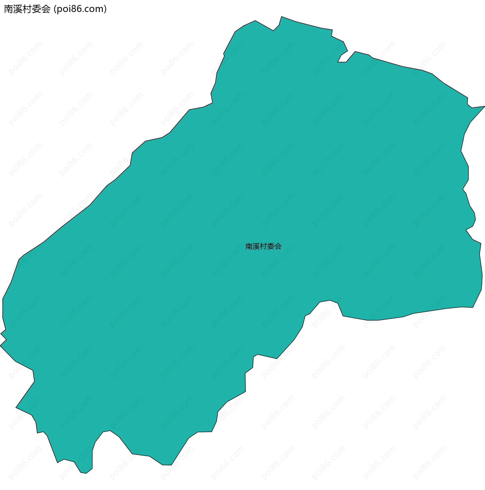 南溪村委会边界地图