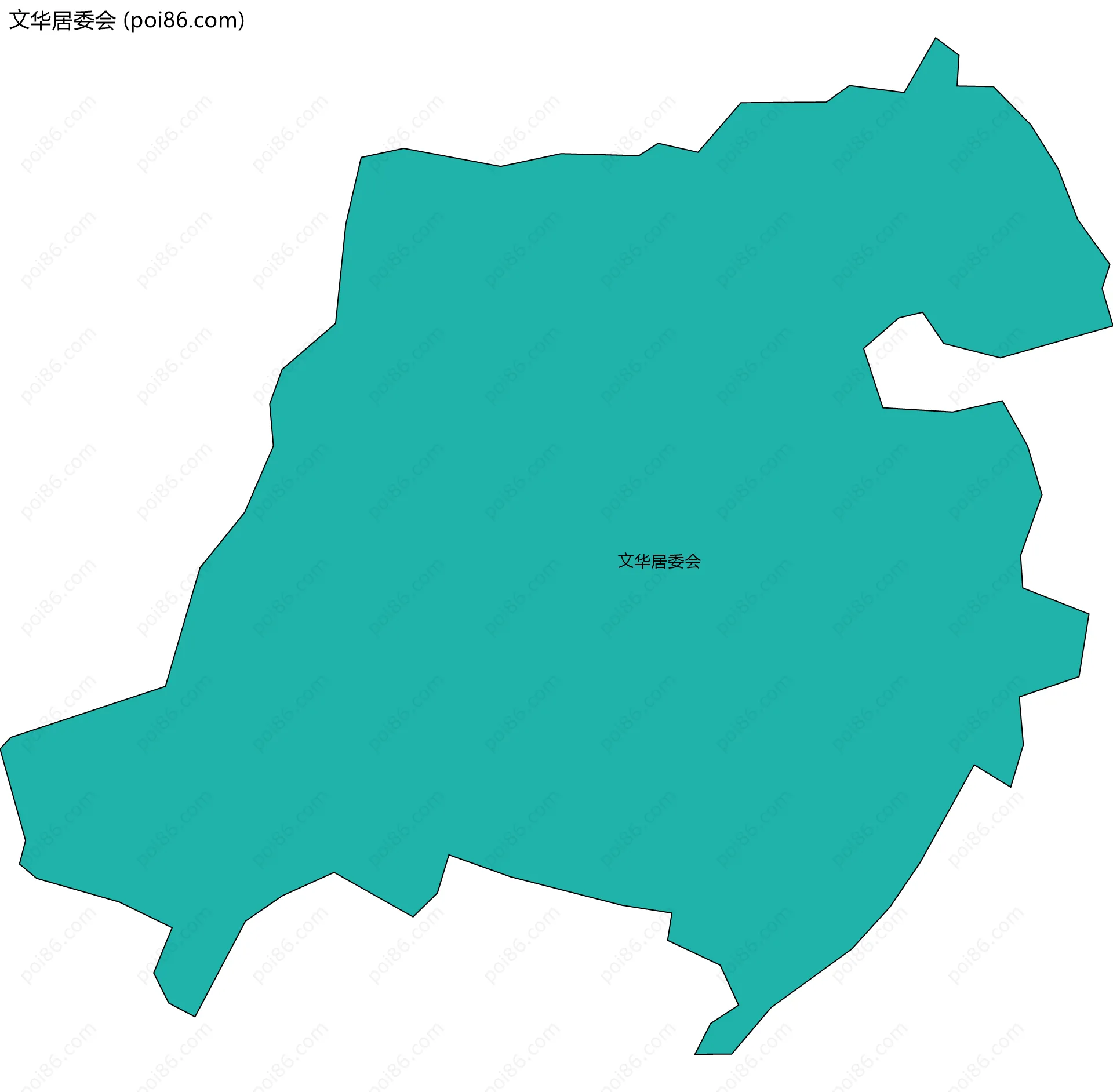 文华居委会边界地图