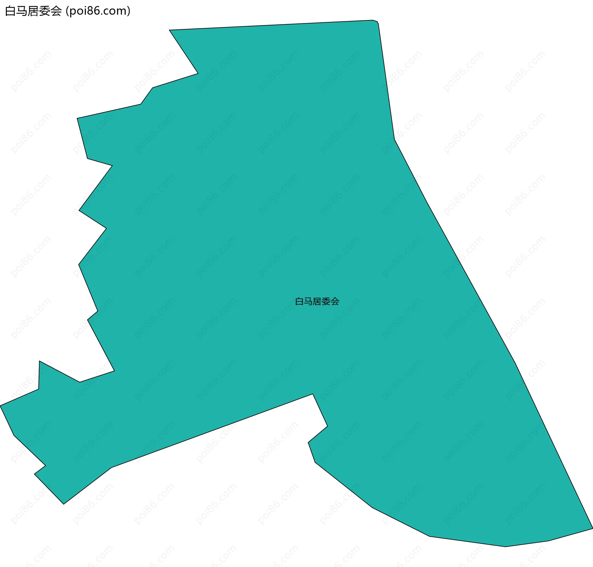 白马居委会边界地图