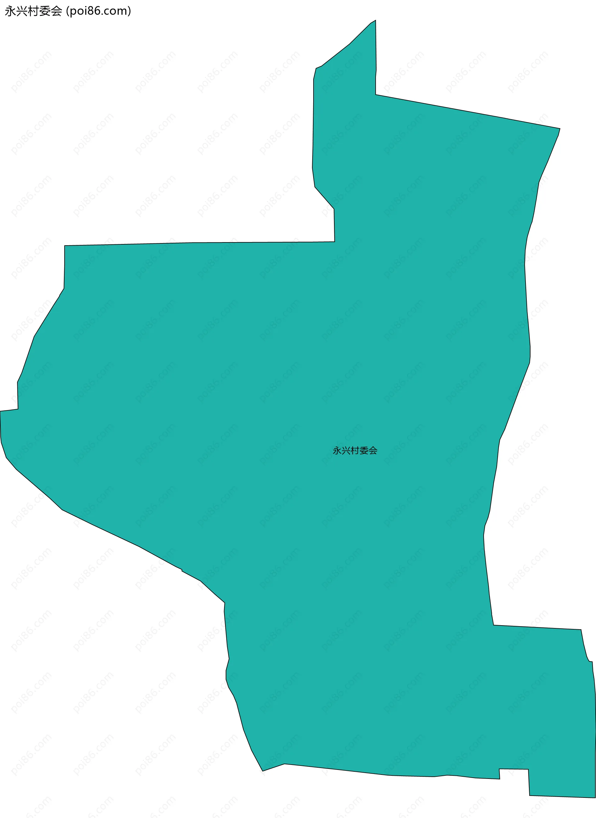 永兴村委会边界地图