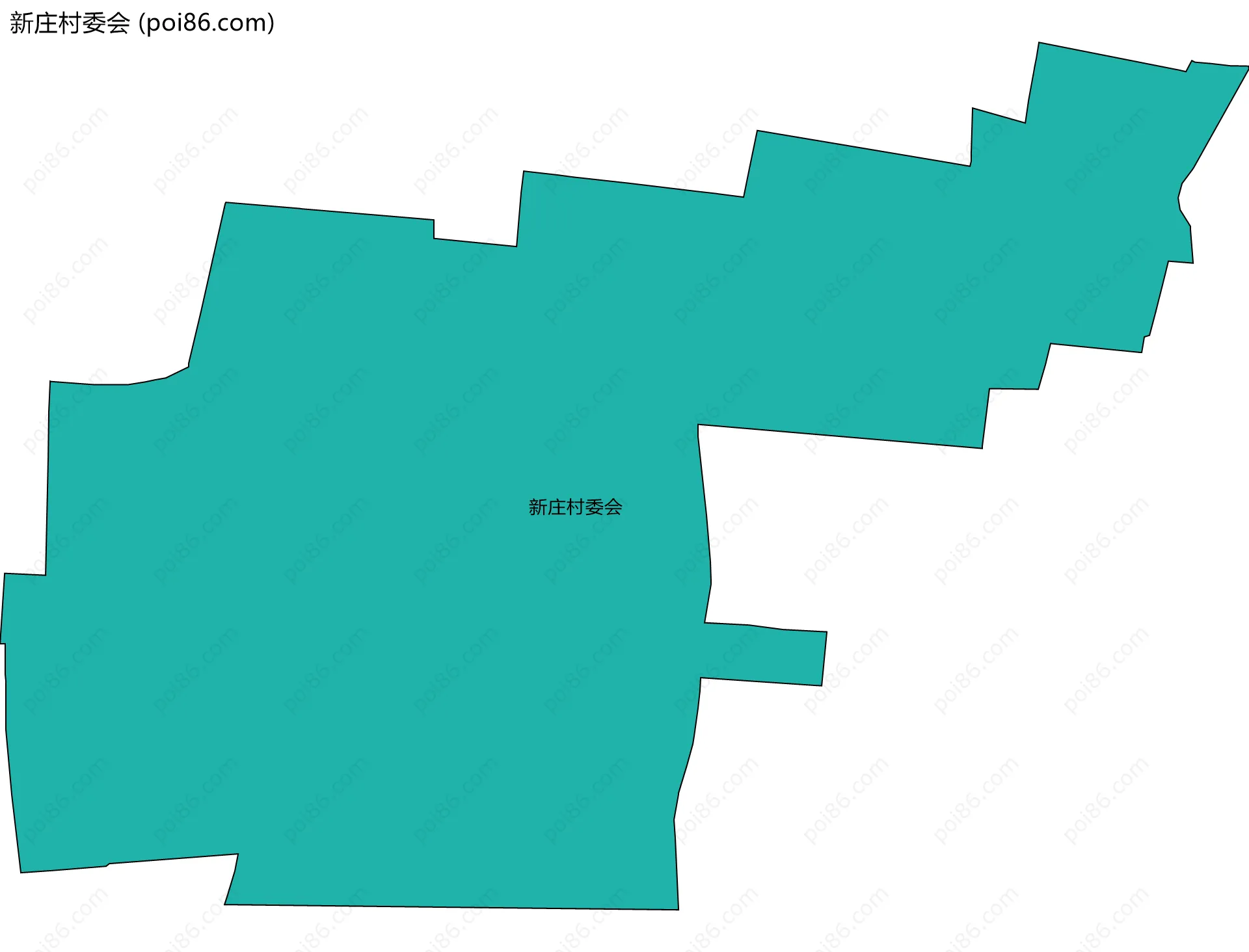新庄村委会边界地图