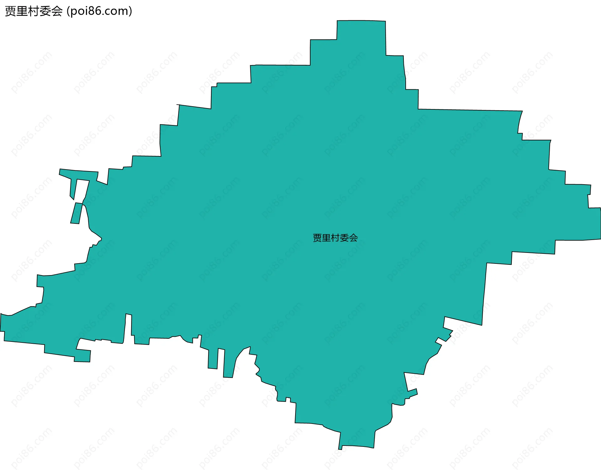 贾里村委会边界地图