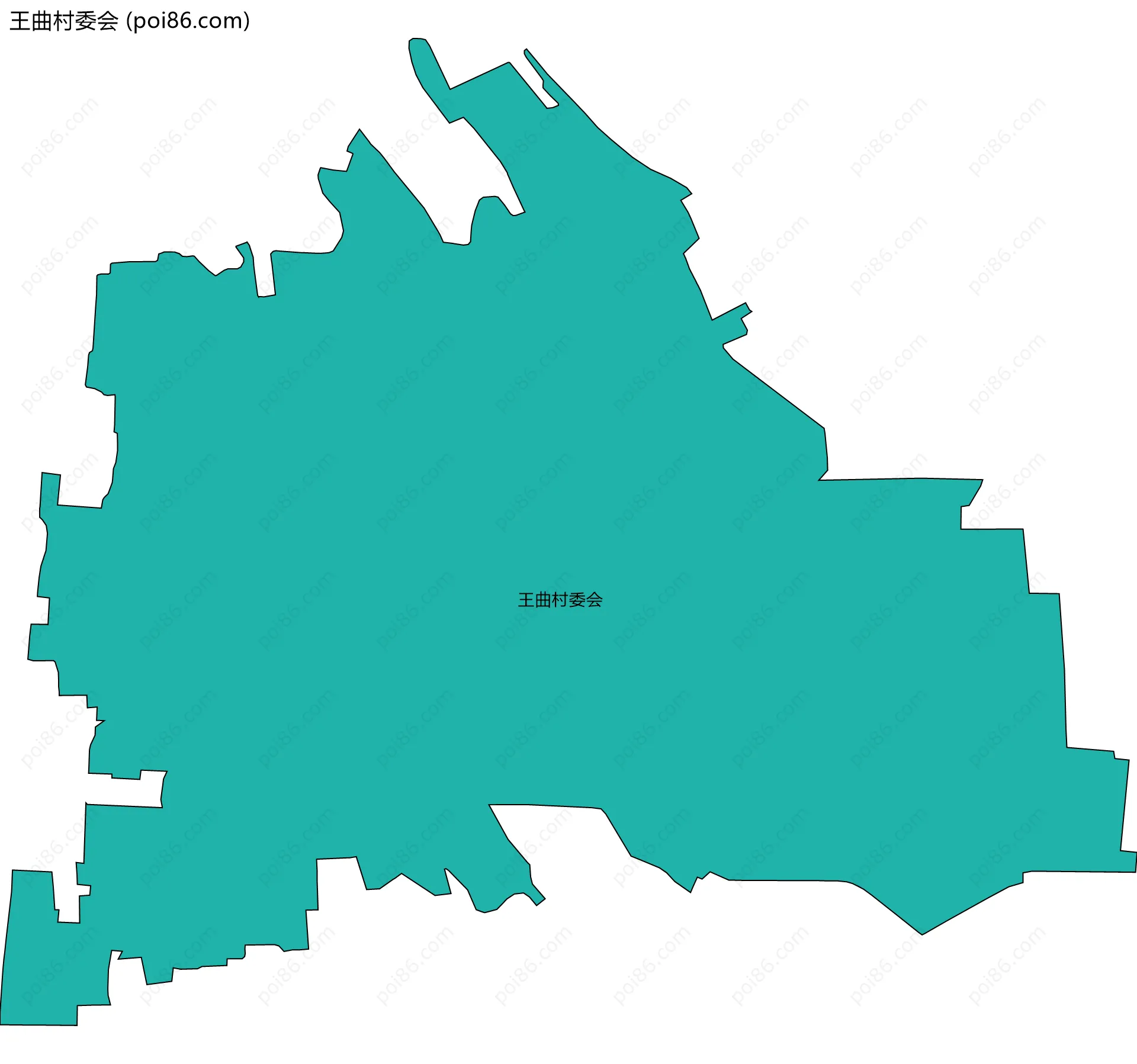王曲村委会边界地图