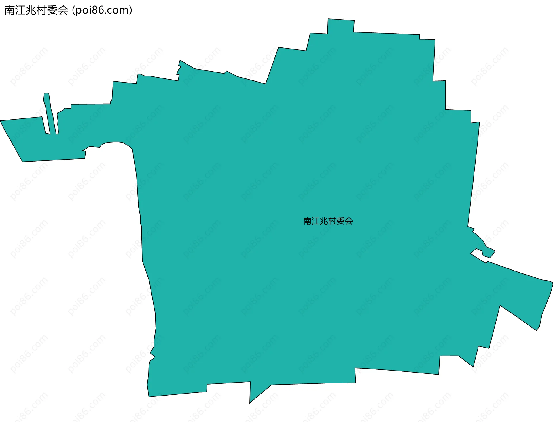 南江兆村委会边界地图