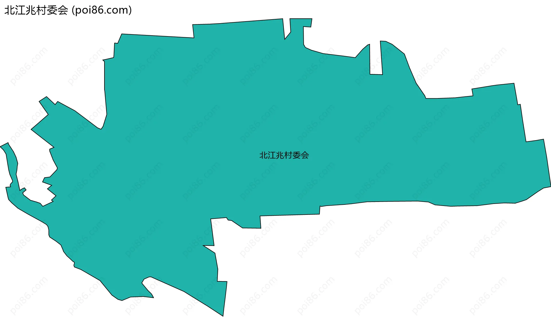 北江兆村委会边界地图