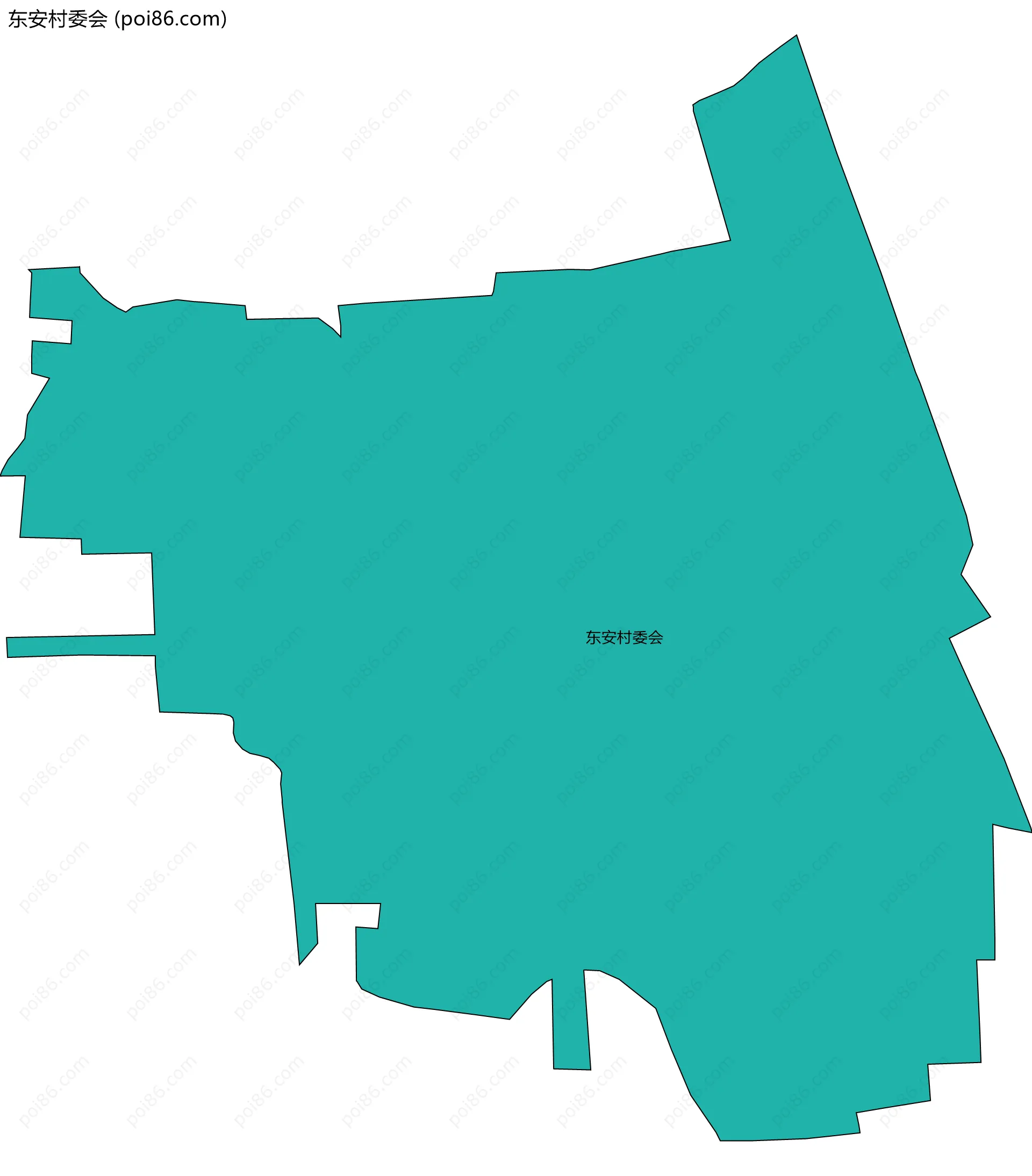 东安村委会边界地图