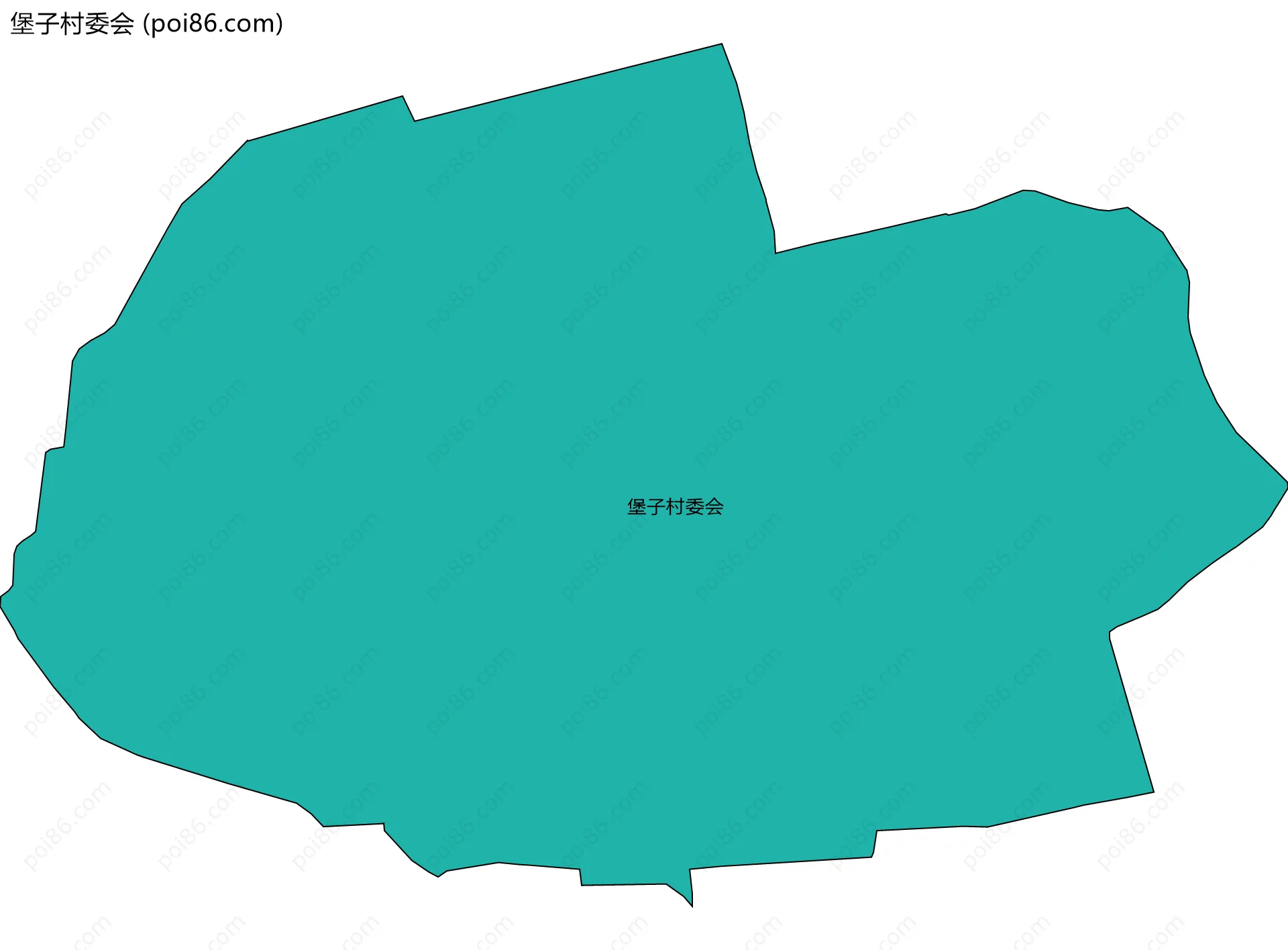 堡子村委会边界地图