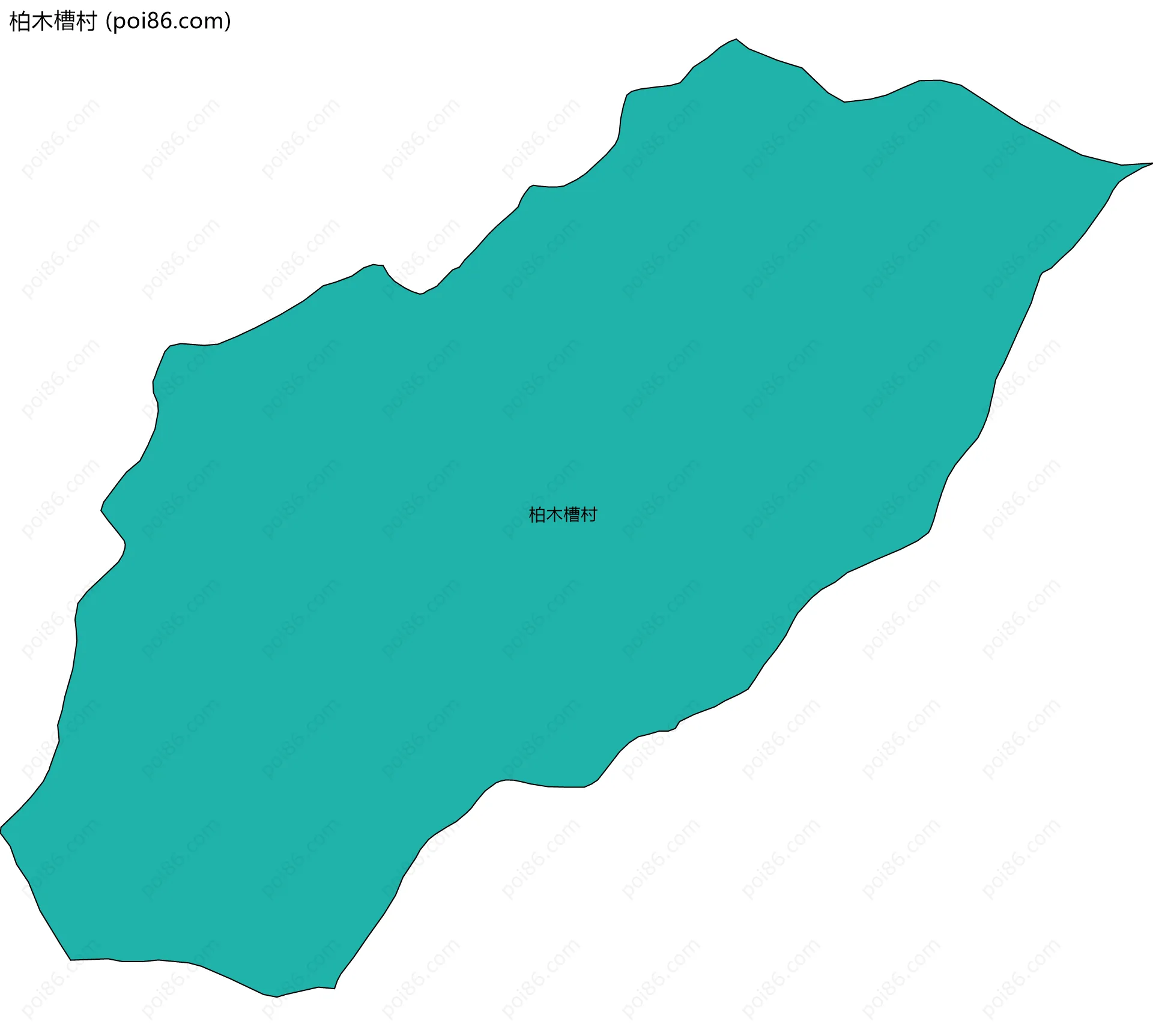 柏木槽村边界地图