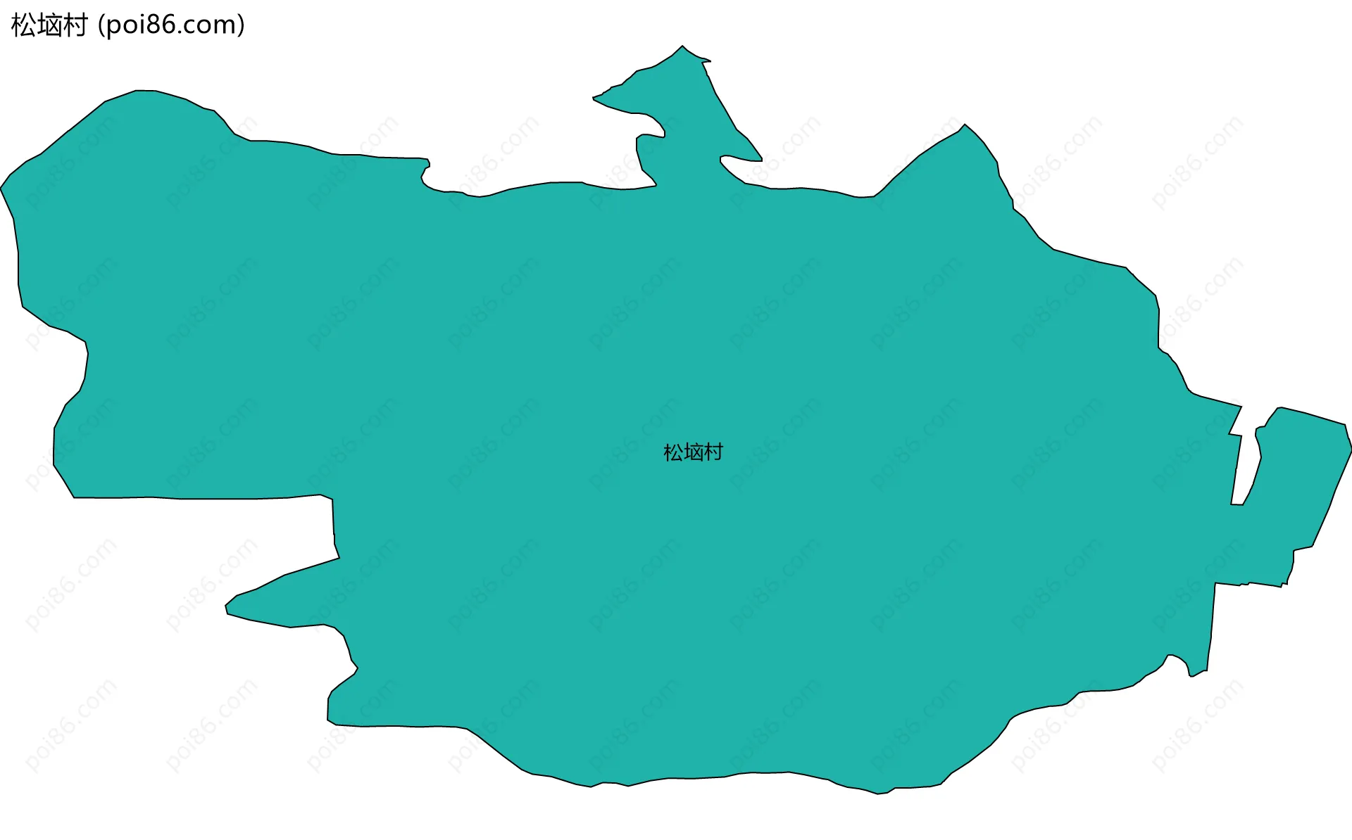 松垴村边界地图