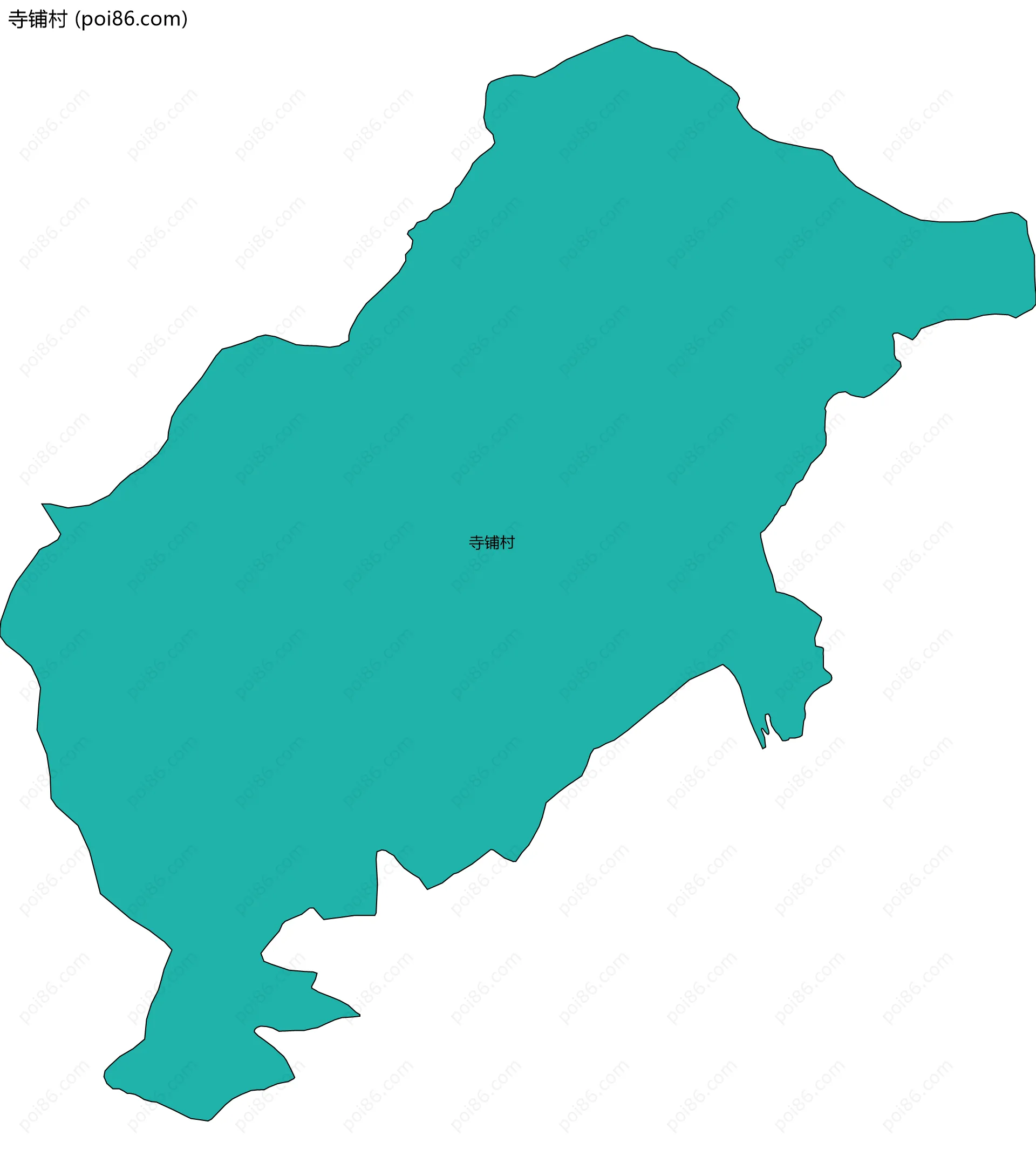 寺铺村边界地图