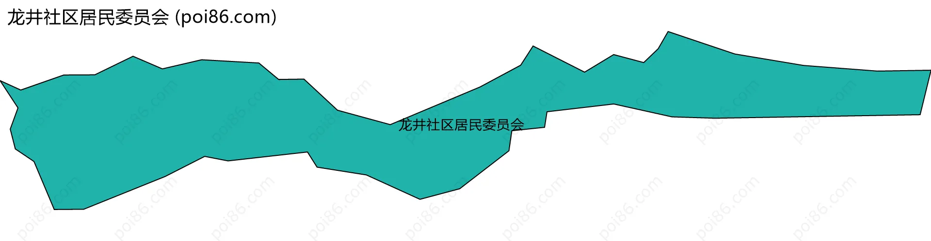 龙井社区居民委员会边界地图