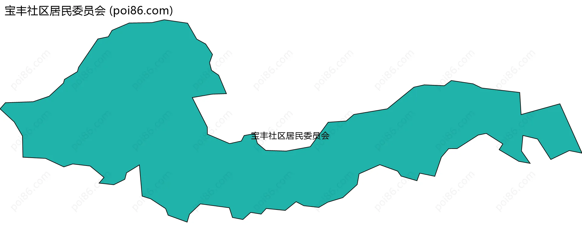 宝丰社区居民委员会边界地图