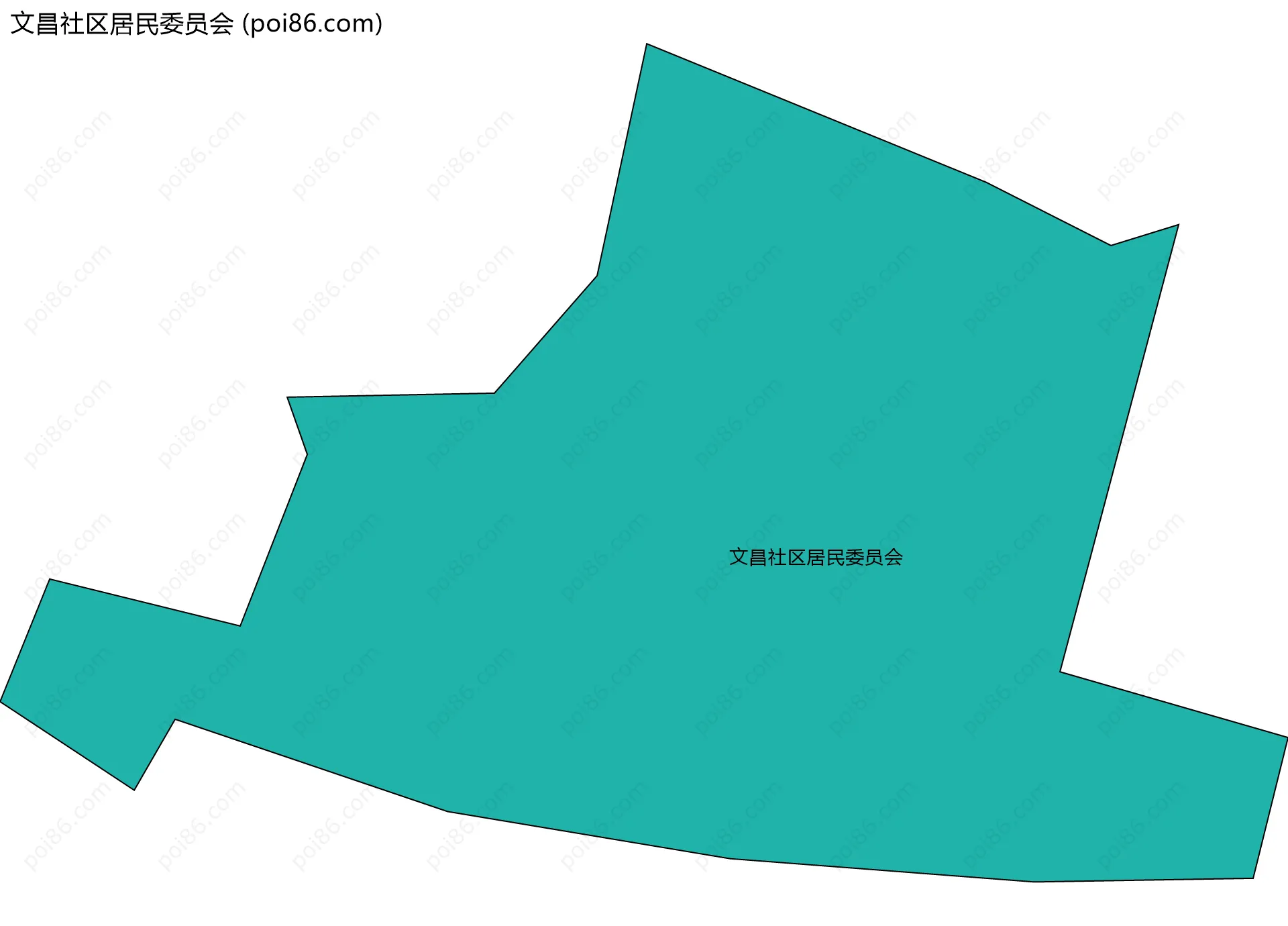 文昌社区居民委员会边界地图
