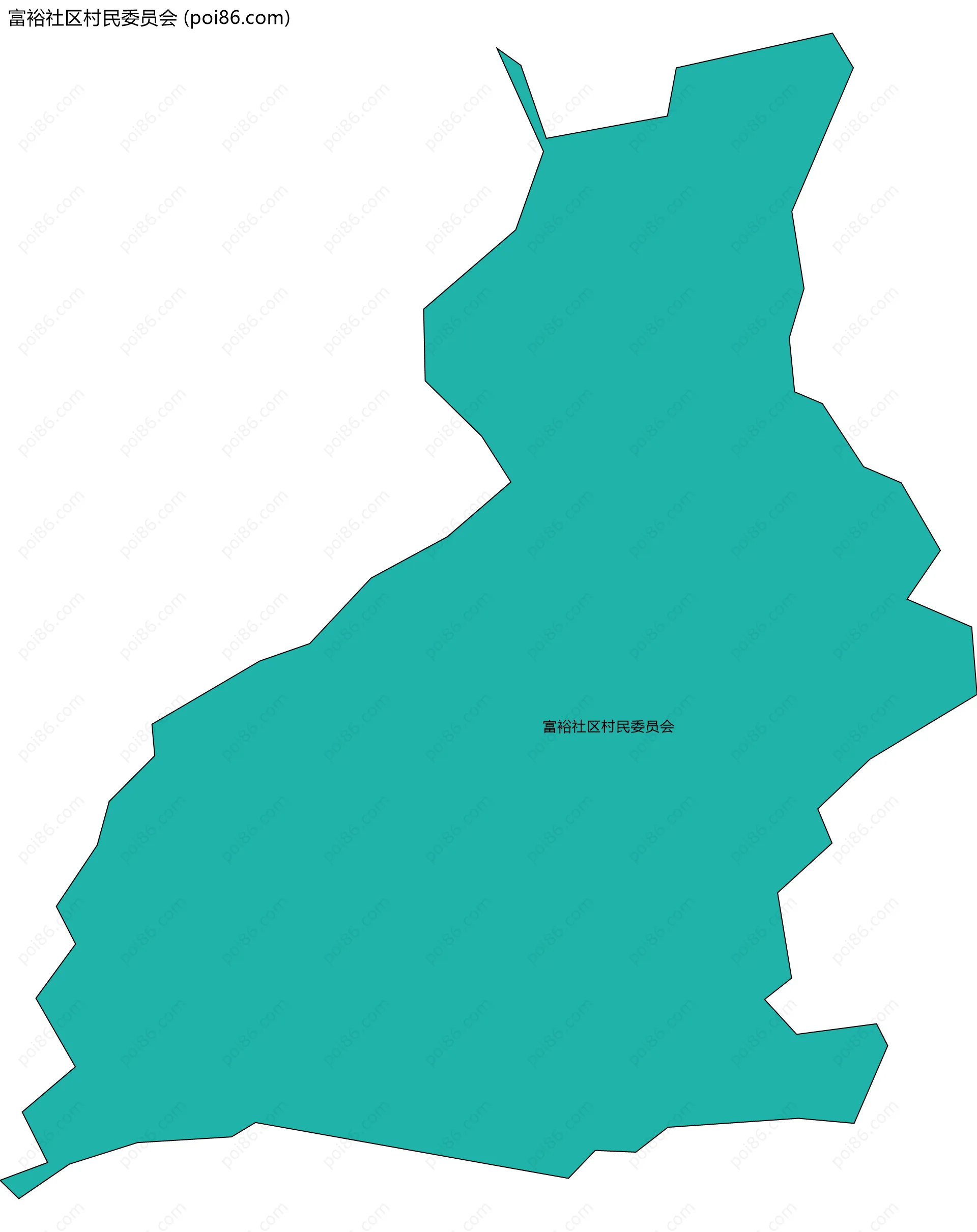 富裕社区村民委员会边界地图