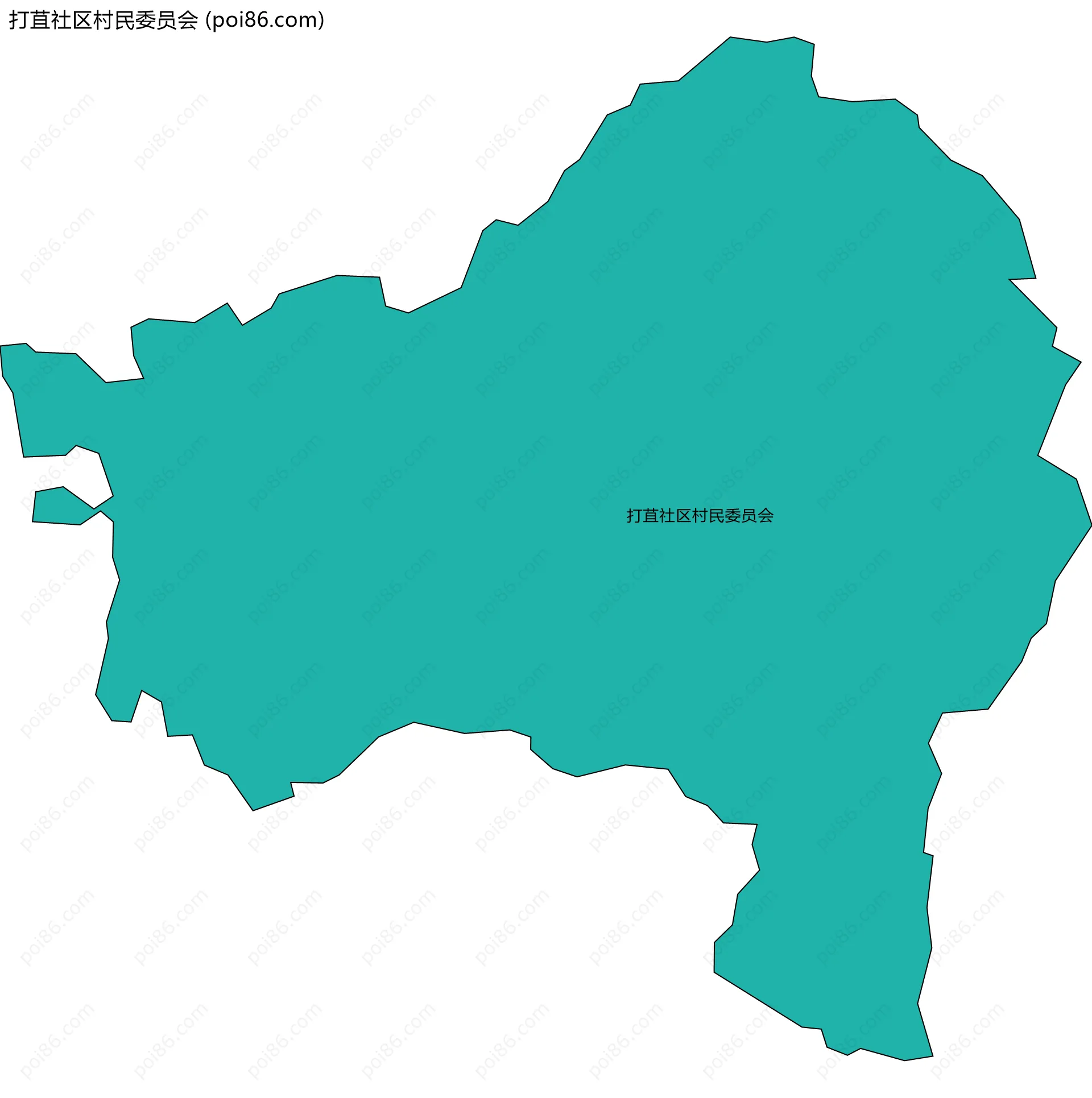 打苴社区村民委员会边界地图