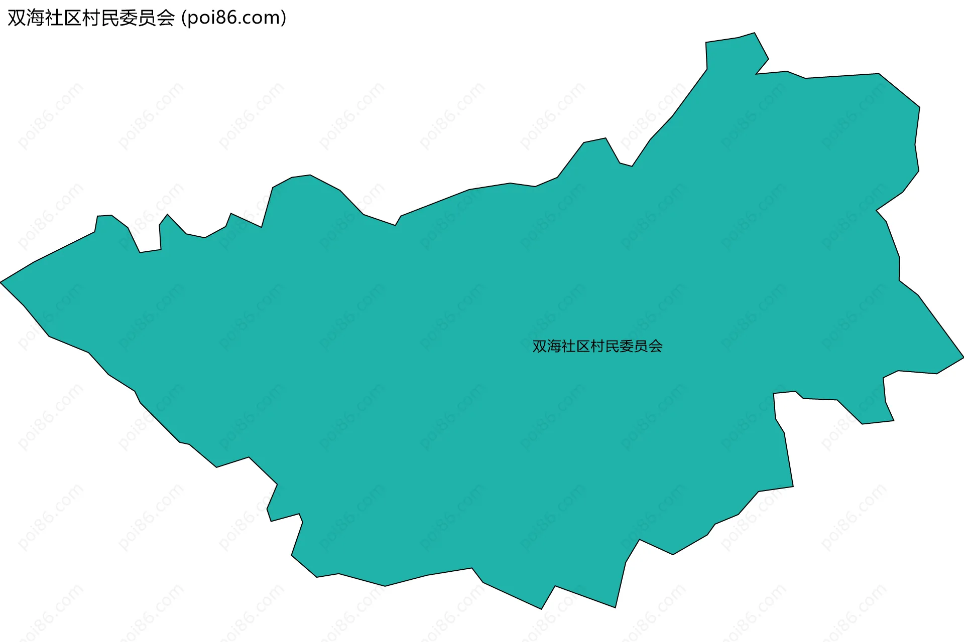 双海社区村民委员会边界地图