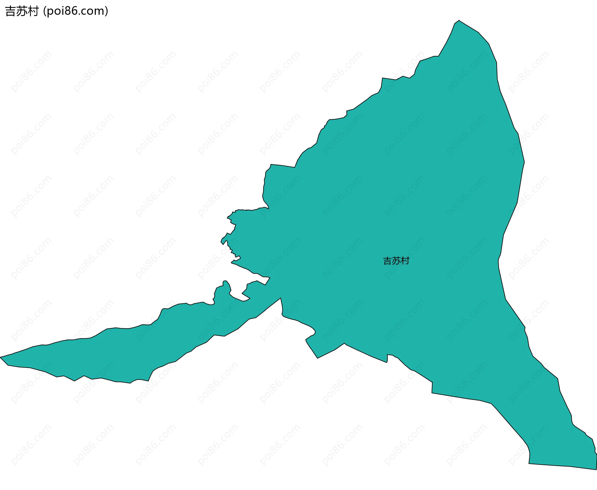 吉苏村边界地图