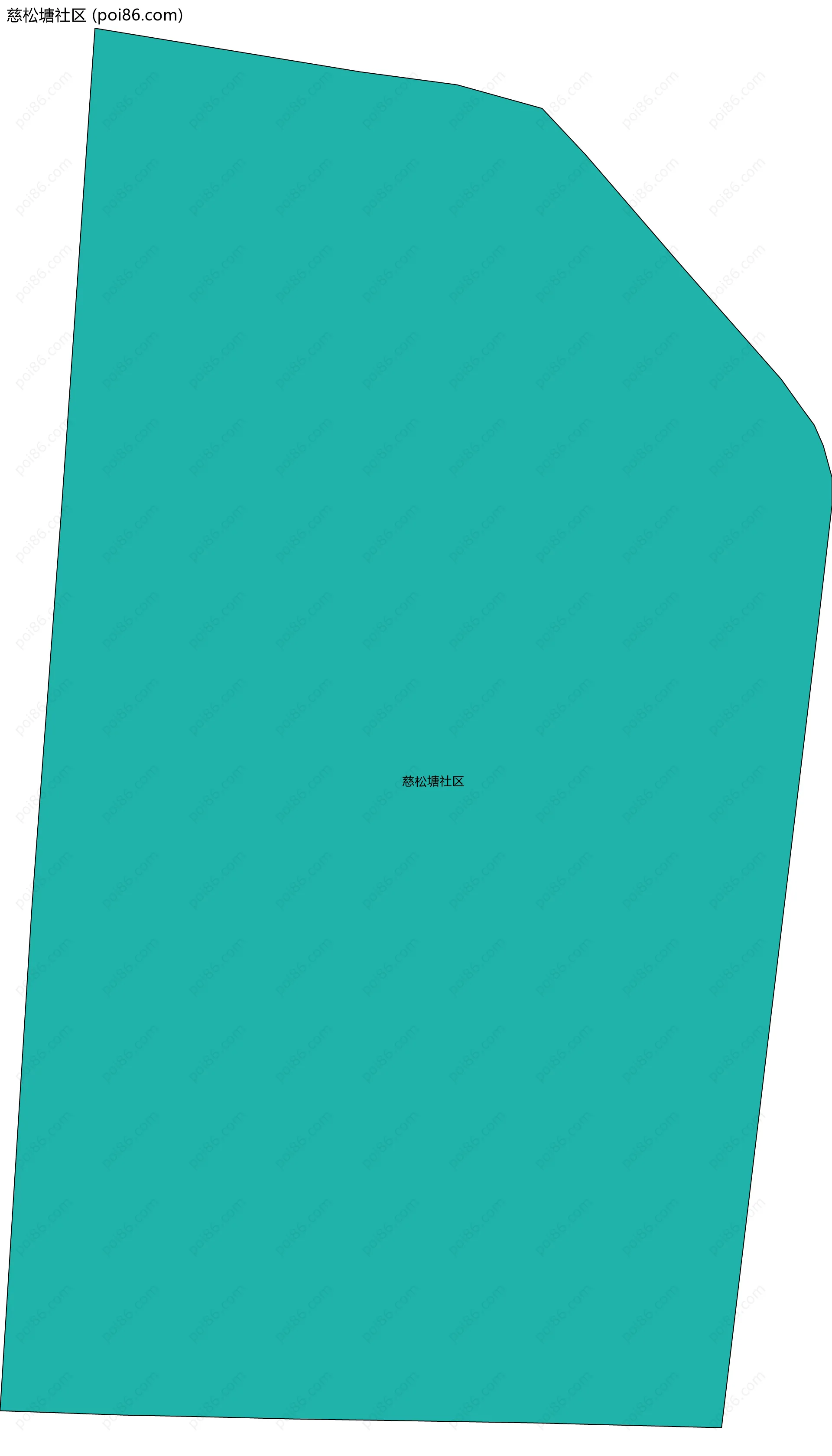 慈松塘社区边界地图