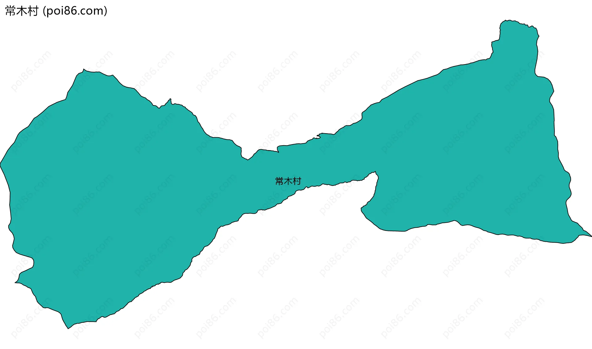 常木村边界地图