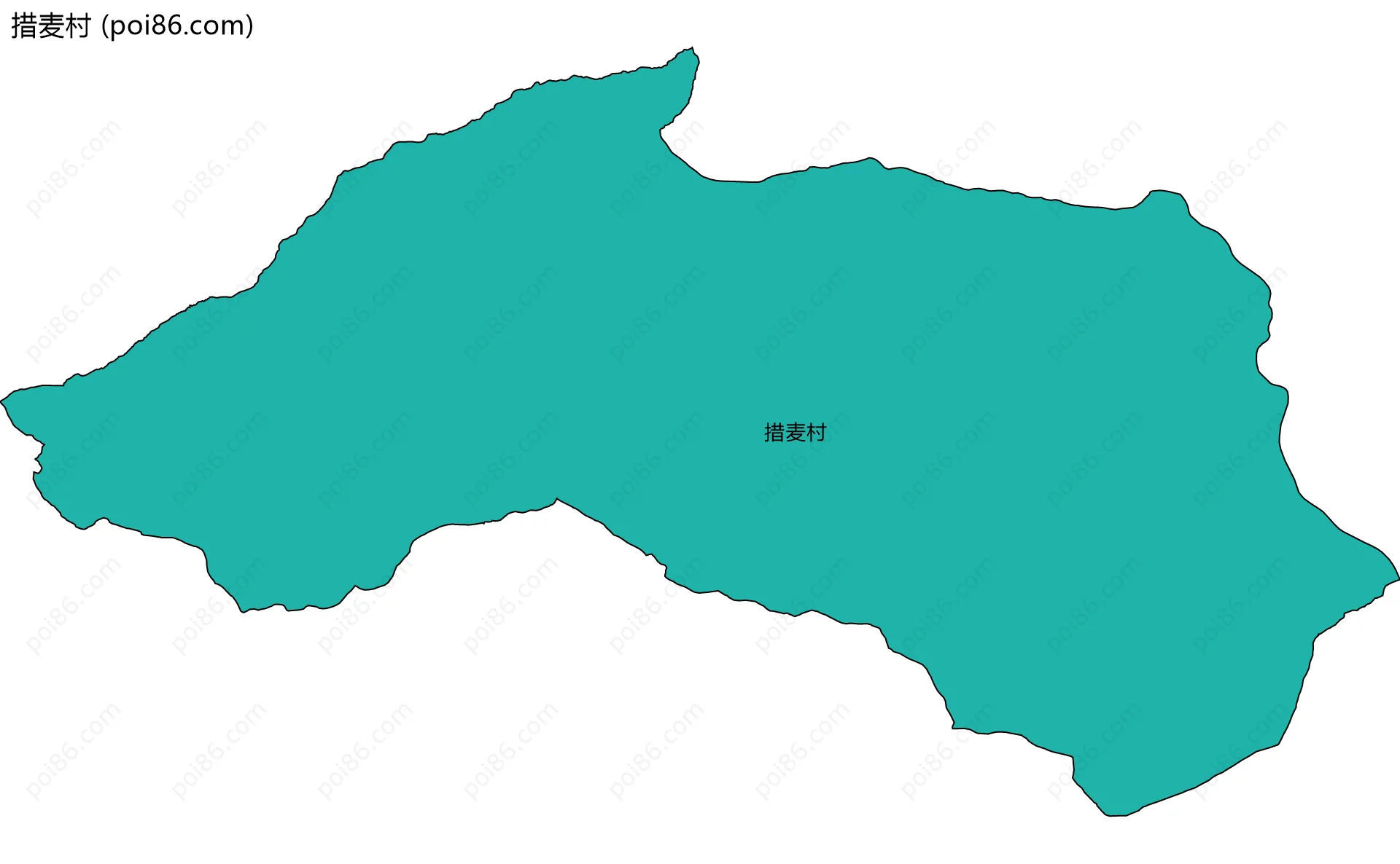 措麦村边界地图