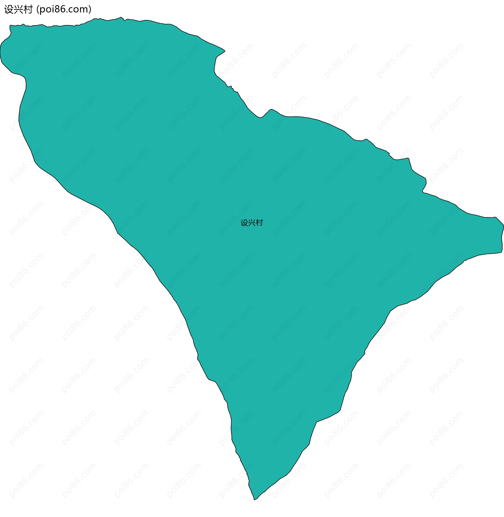 设兴村边界地图