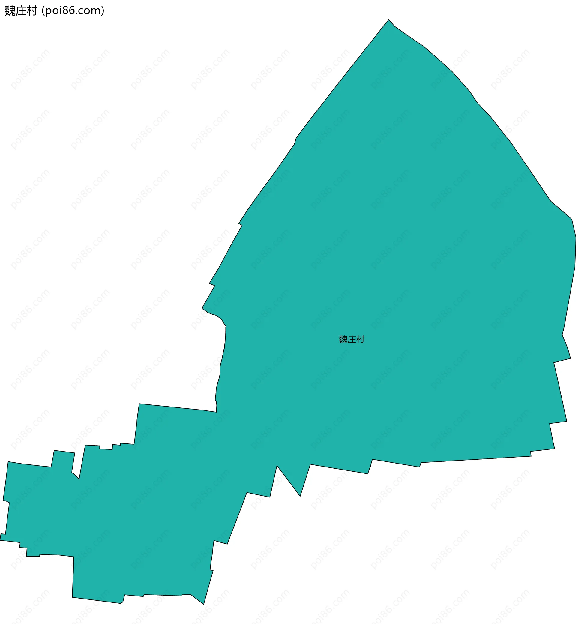 魏庄村边界地图