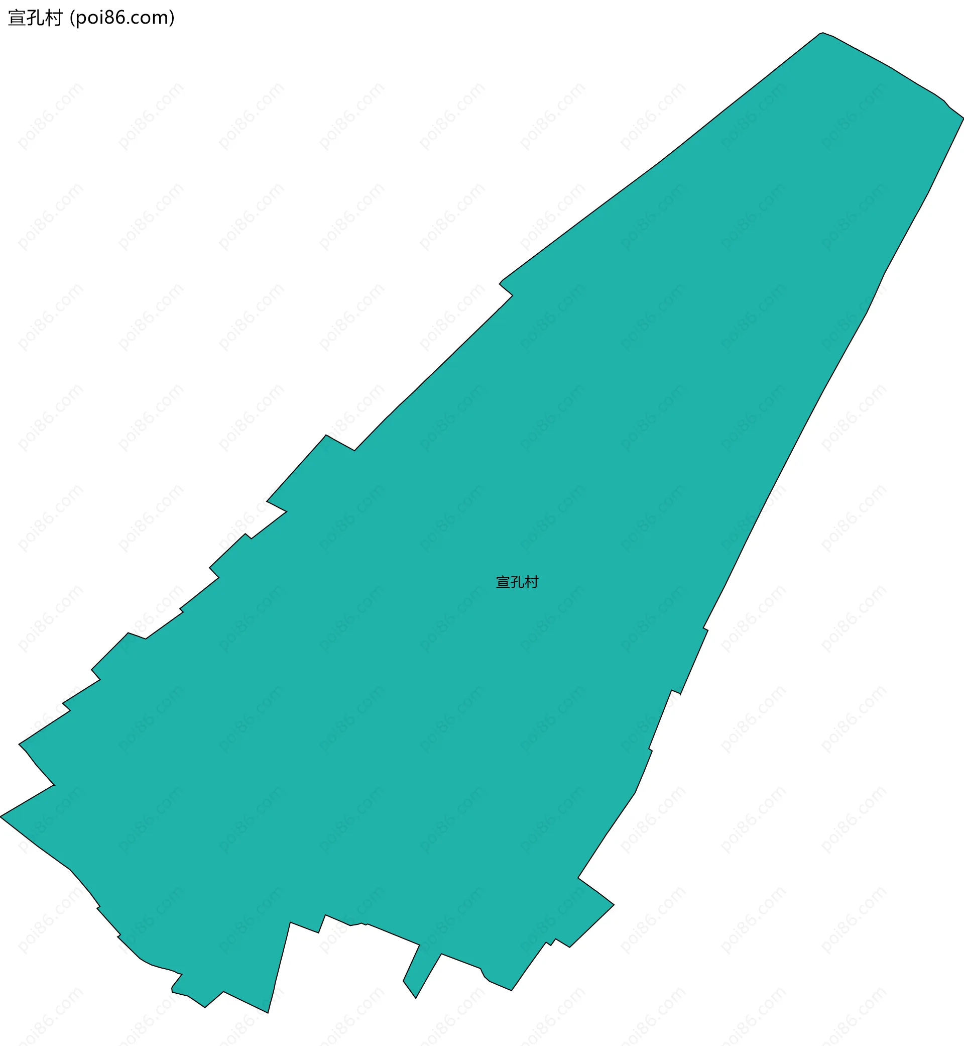 宣孔村边界地图