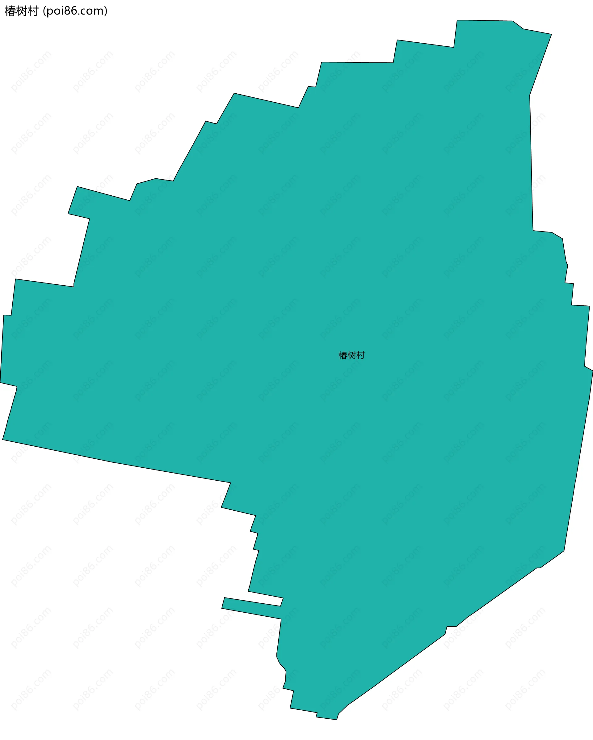 椿树村边界地图