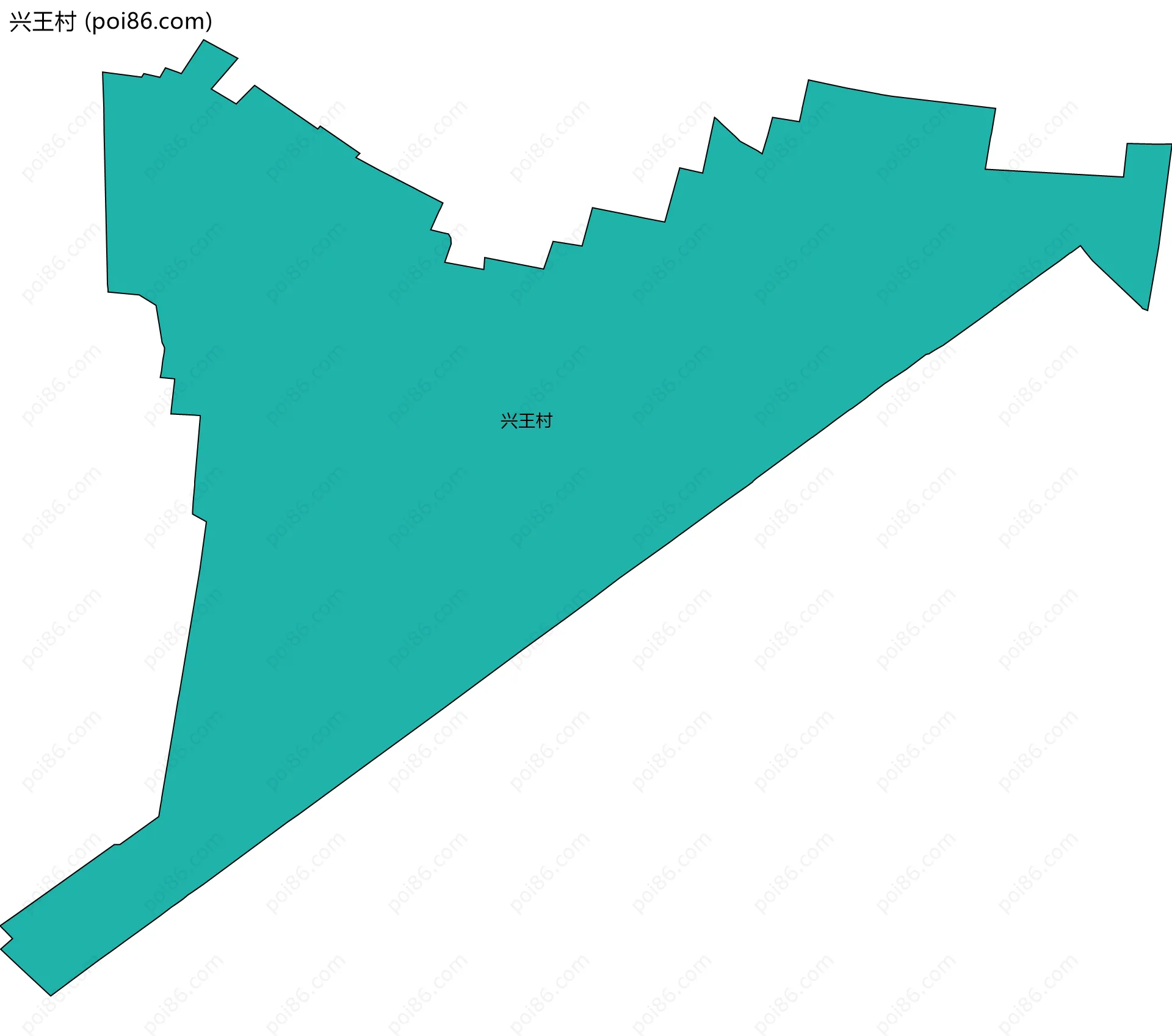 兴王村边界地图