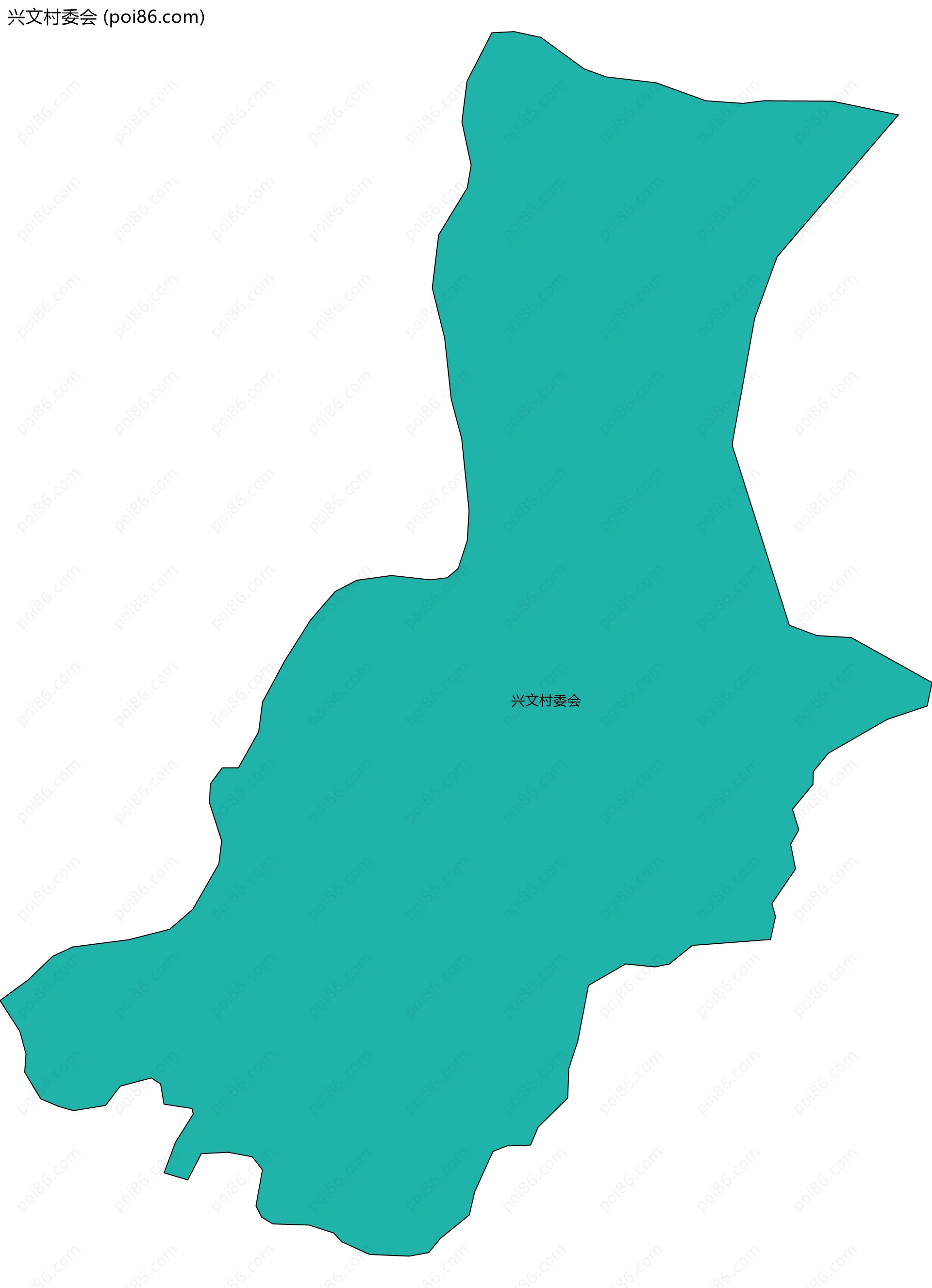 兴文村委会边界地图