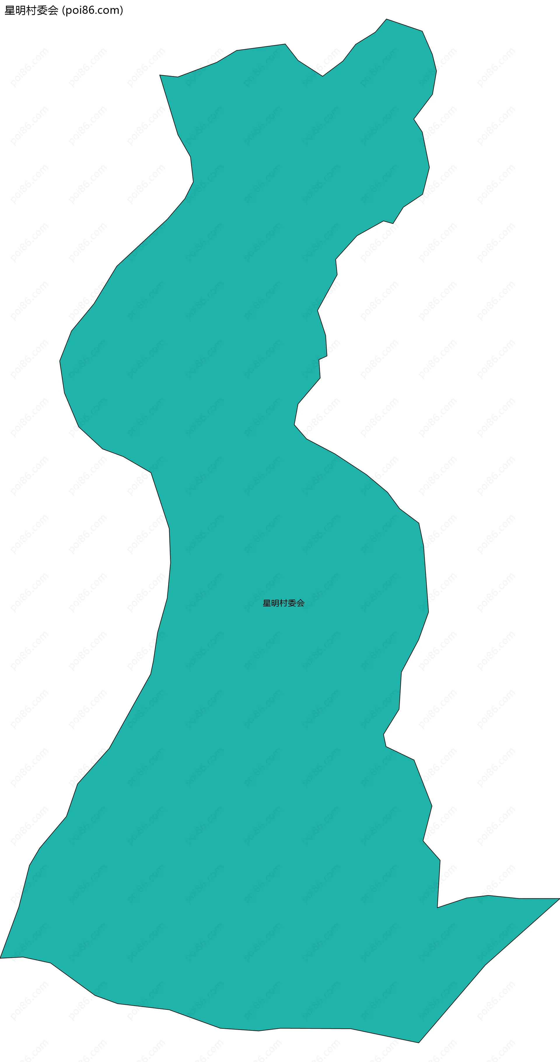 星明村委会边界地图