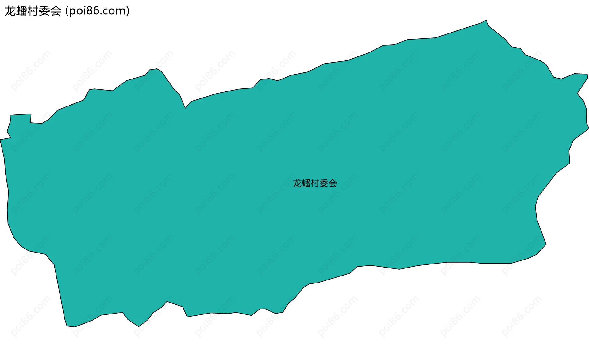 龙蟠村委会边界地图