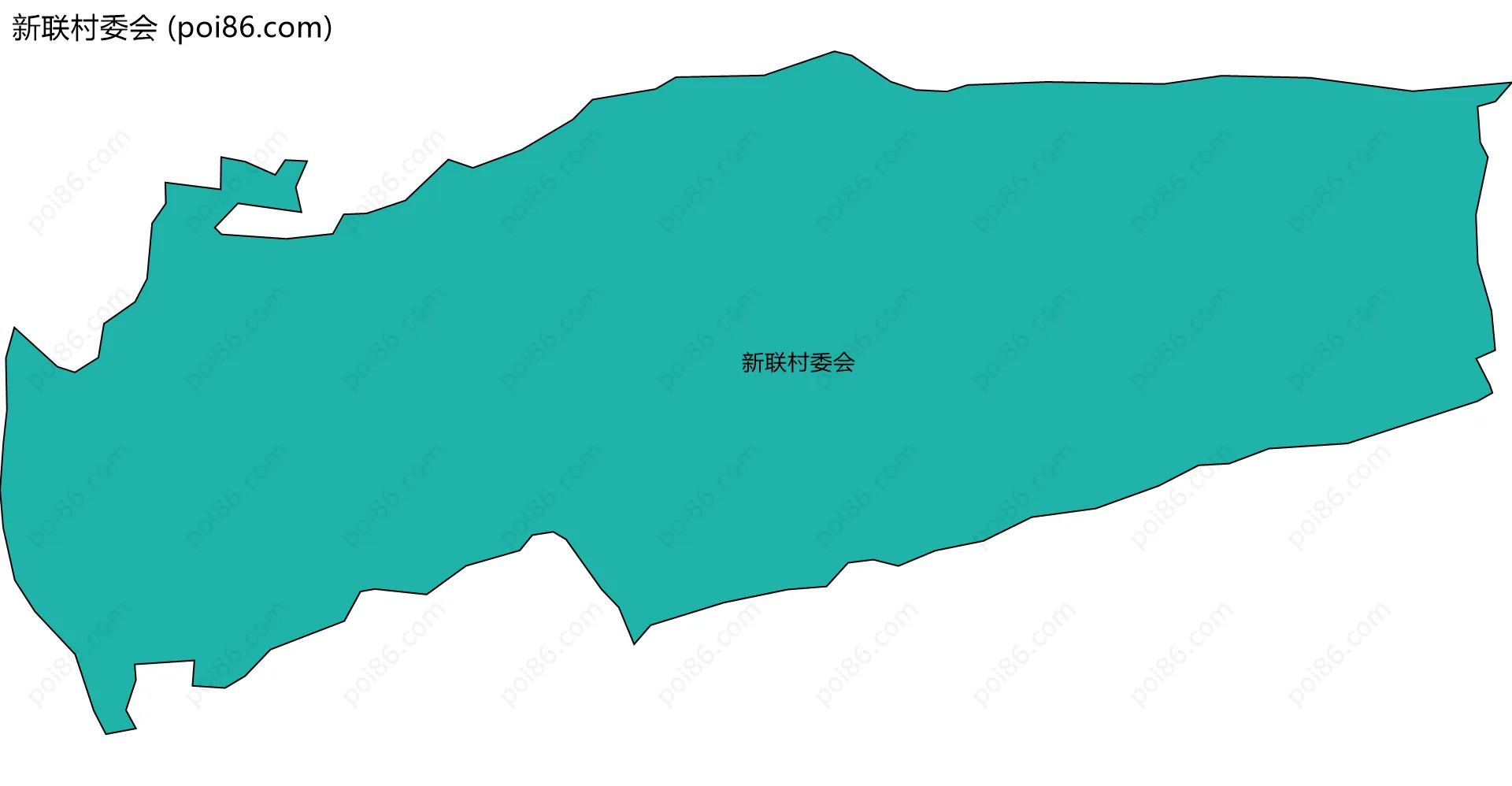 新联村委会边界地图