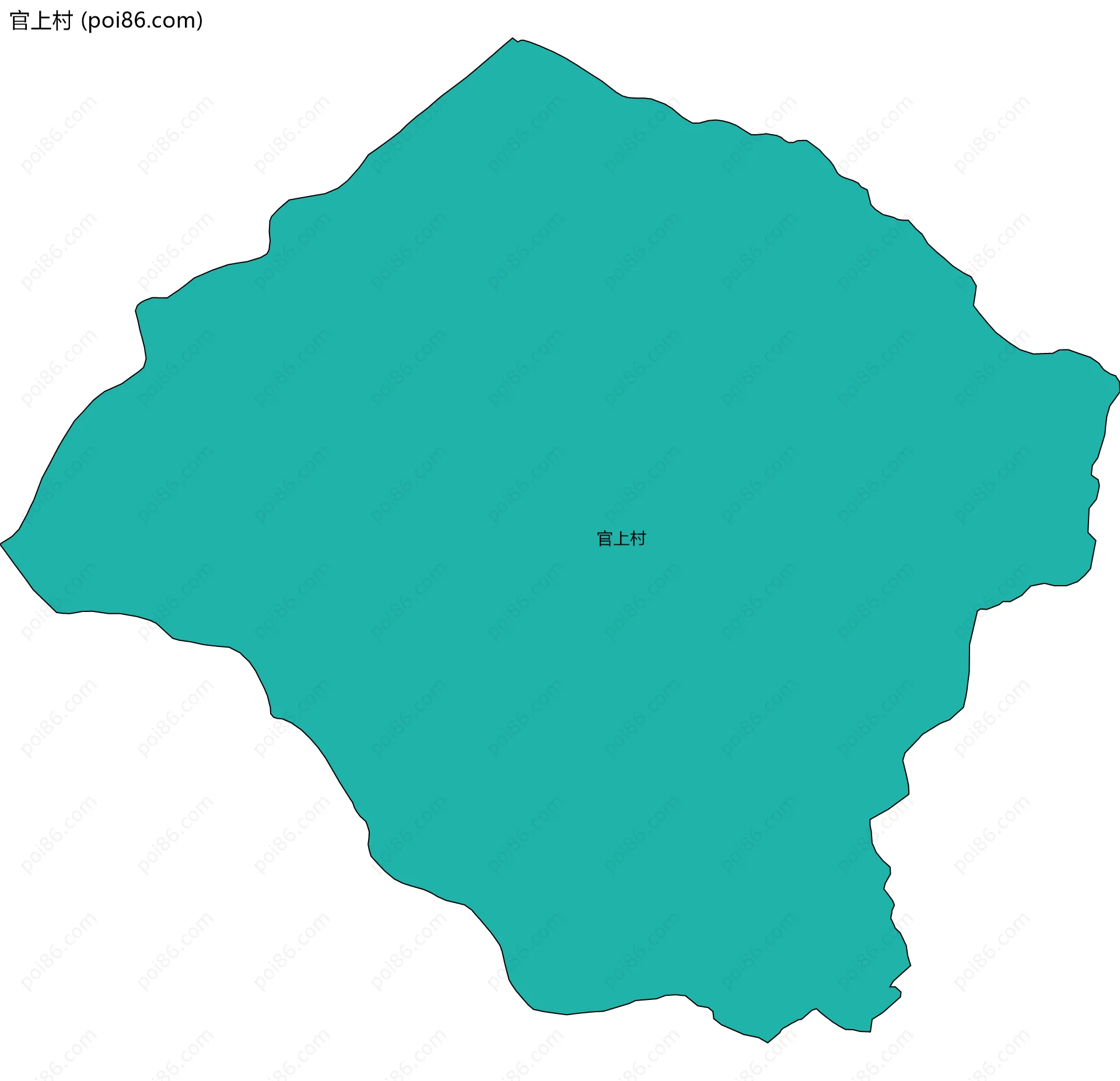 官上村边界地图