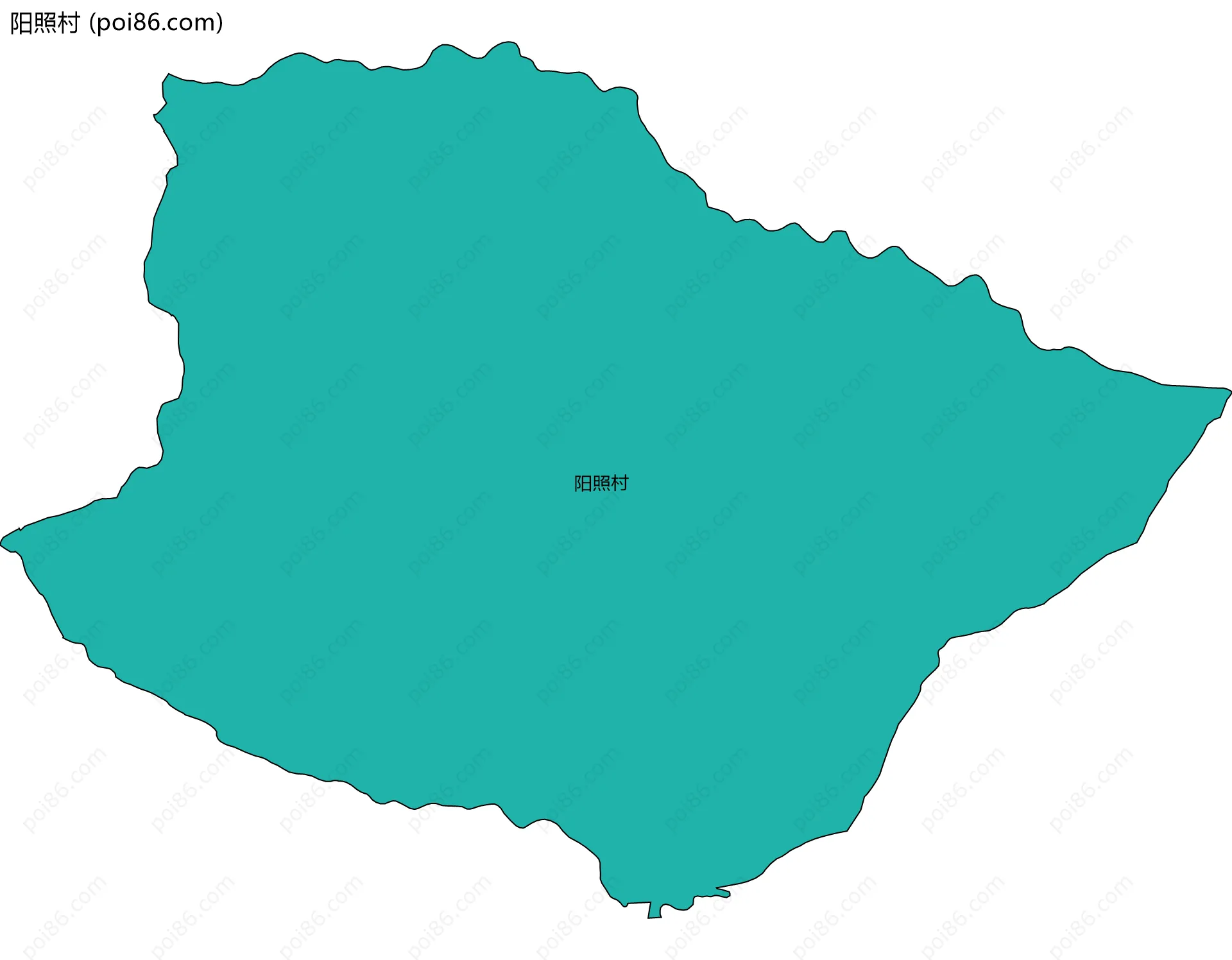 阳照村边界地图