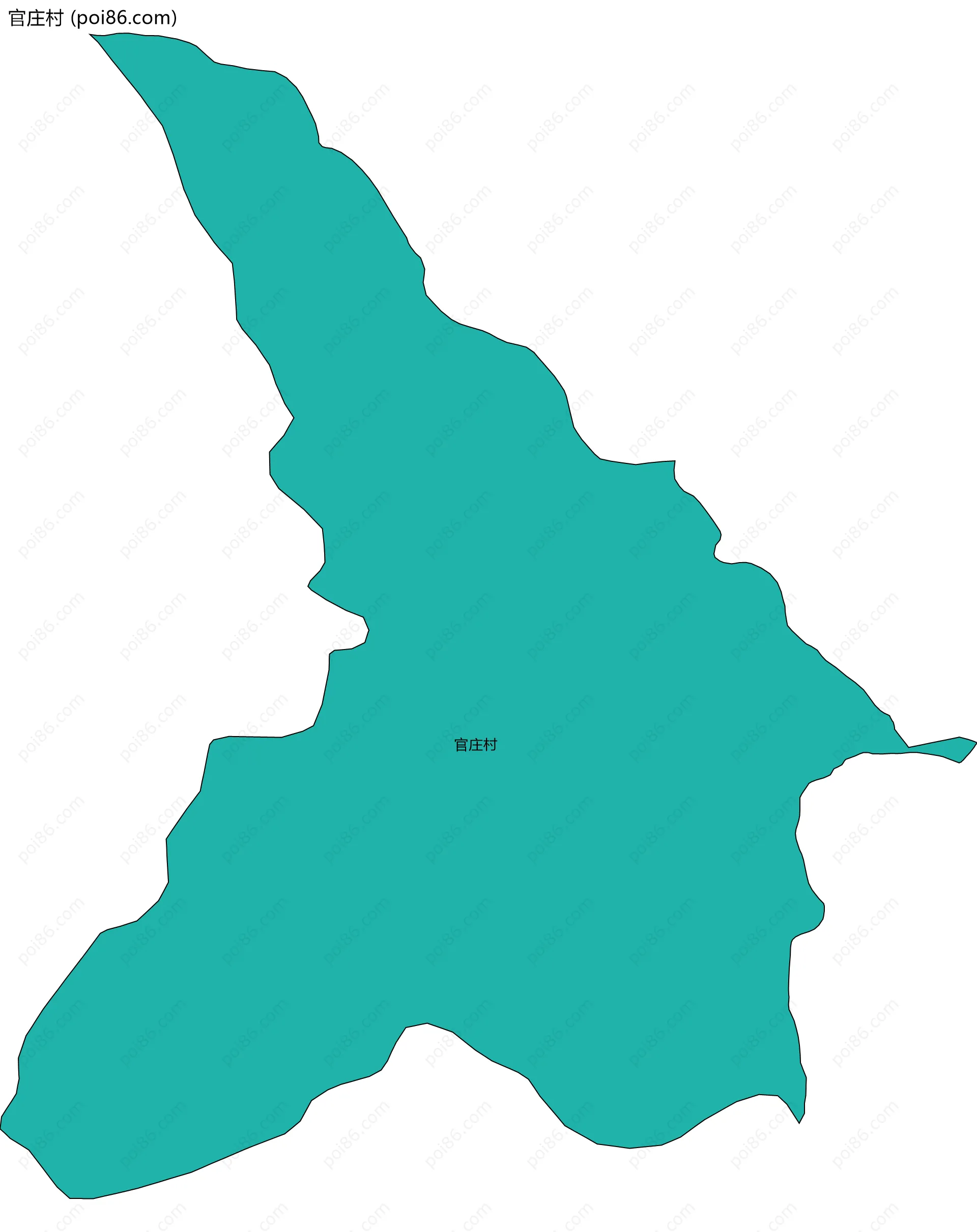 官庄村边界地图