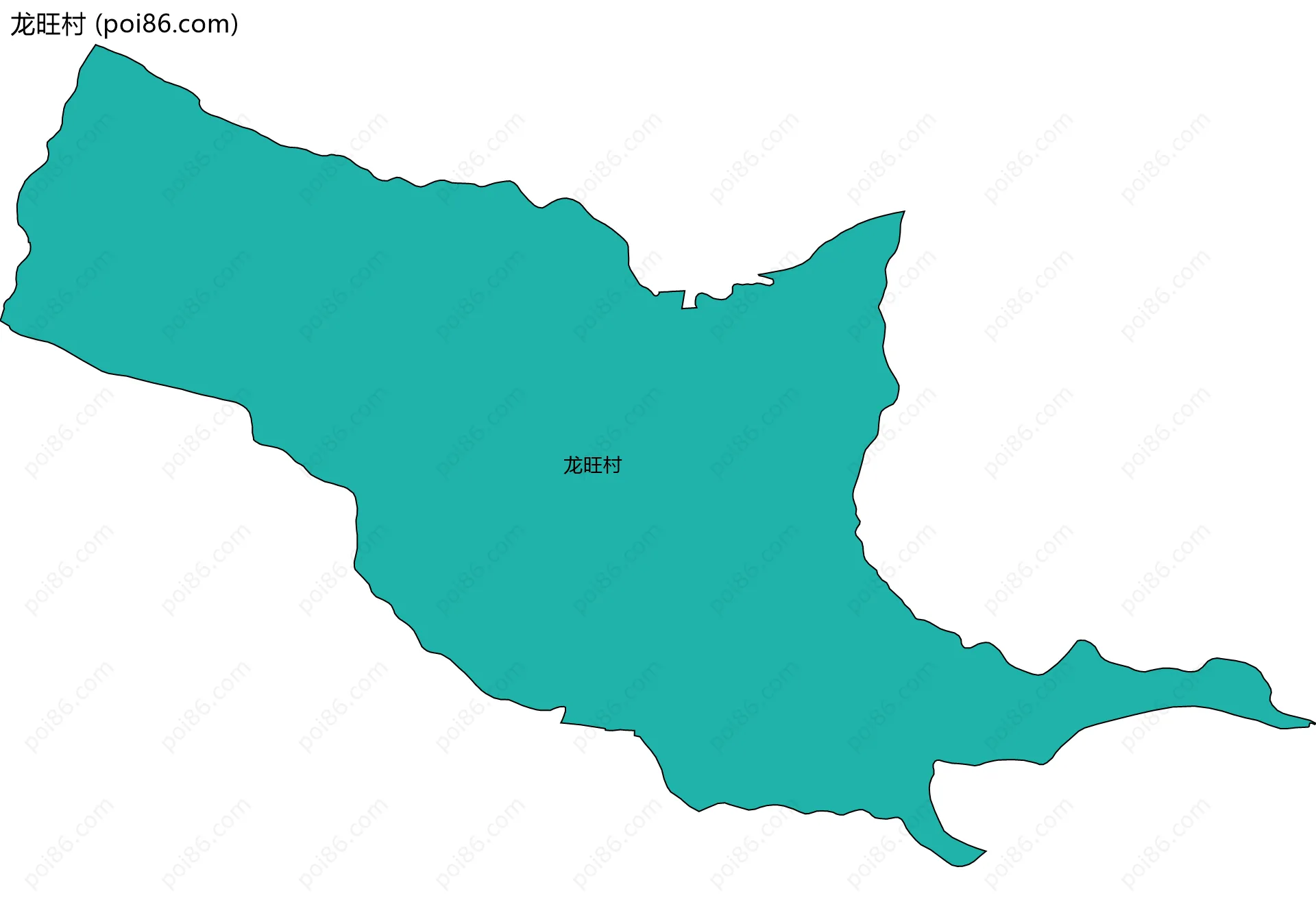 龙旺村边界地图
