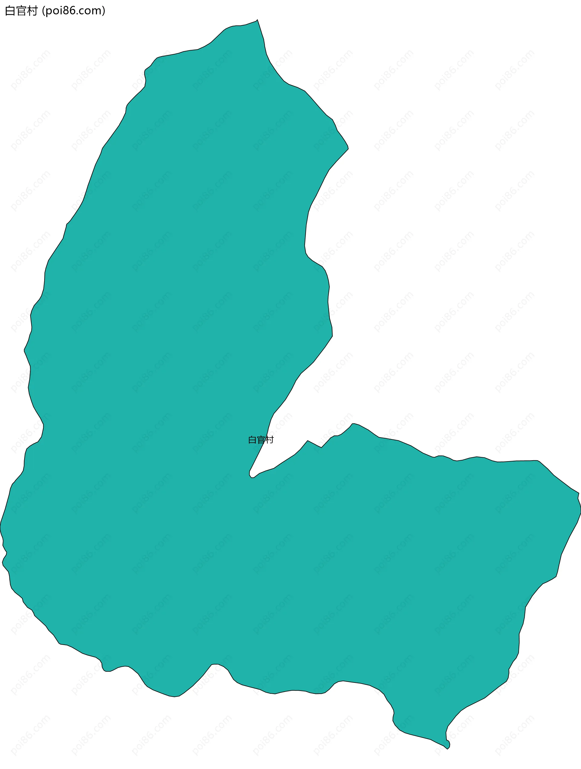 白官村边界地图