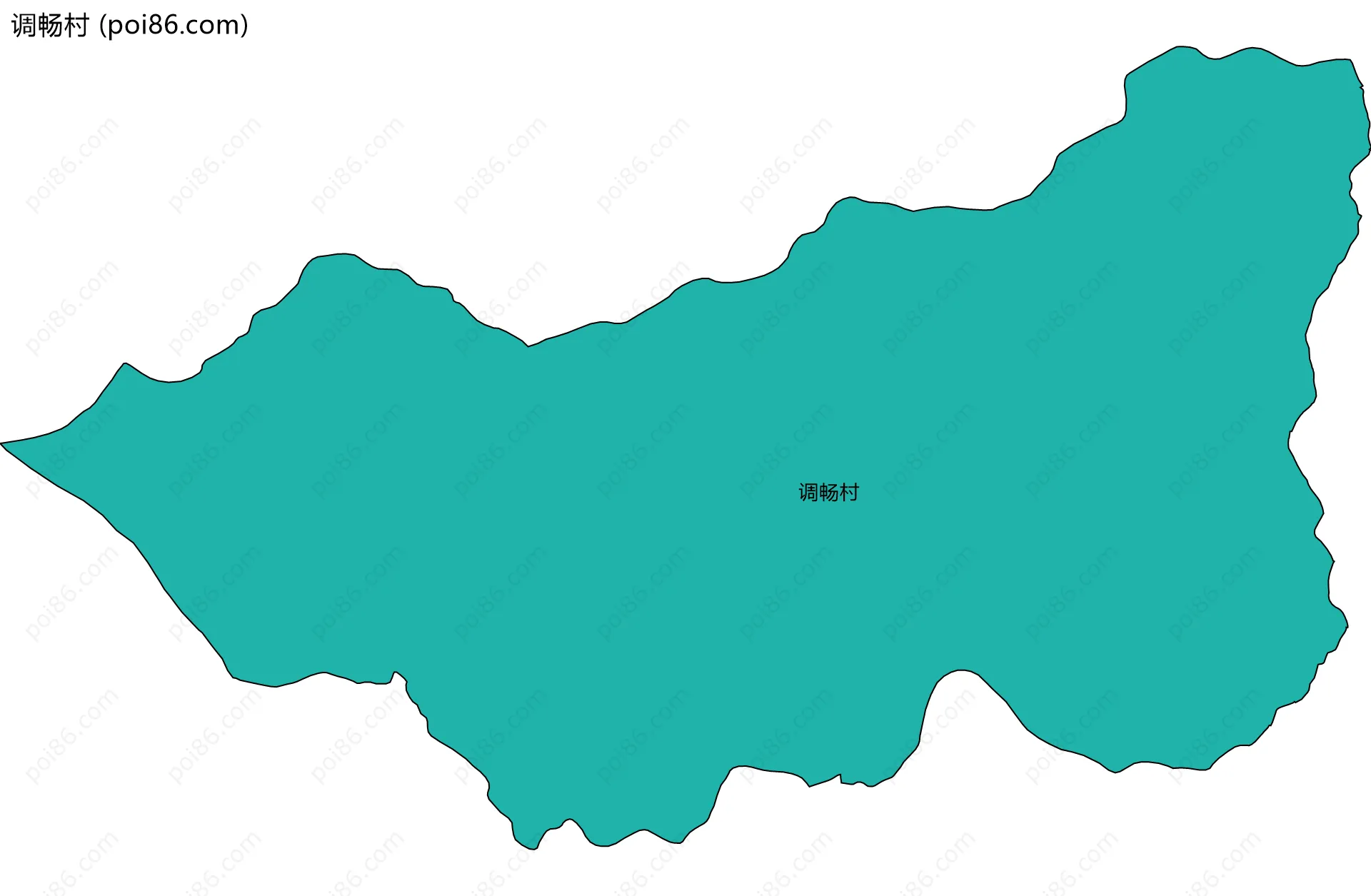 调畅村边界地图