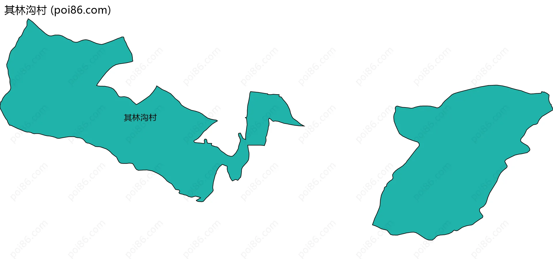 其林沟村边界地图